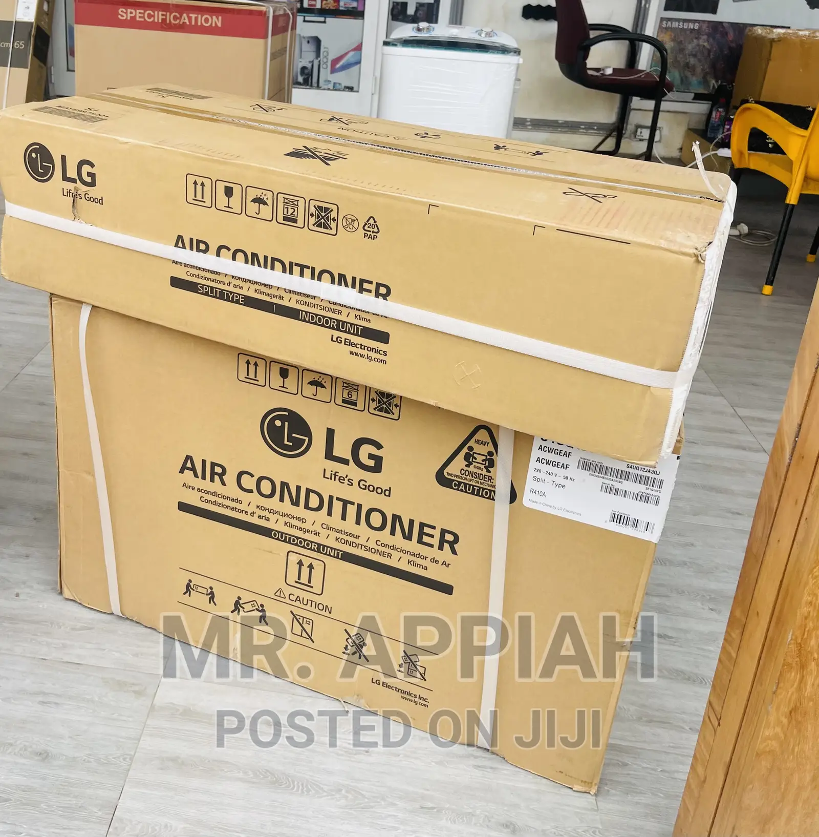 High Quality LG S4-C12tzcaa 1.5HP R410 Gas Air Conditioner.