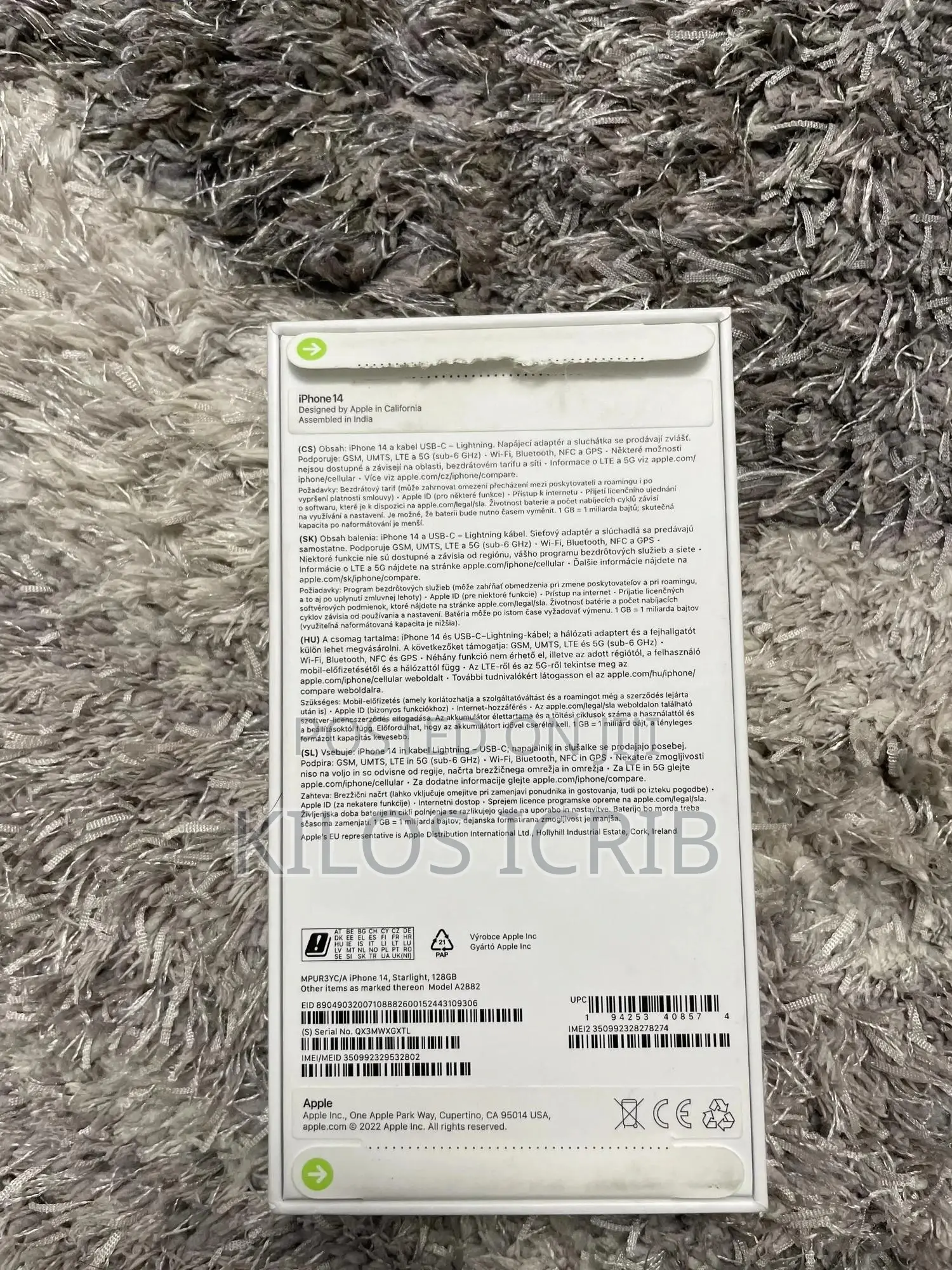 New Apple iPhone 14 128 GB White