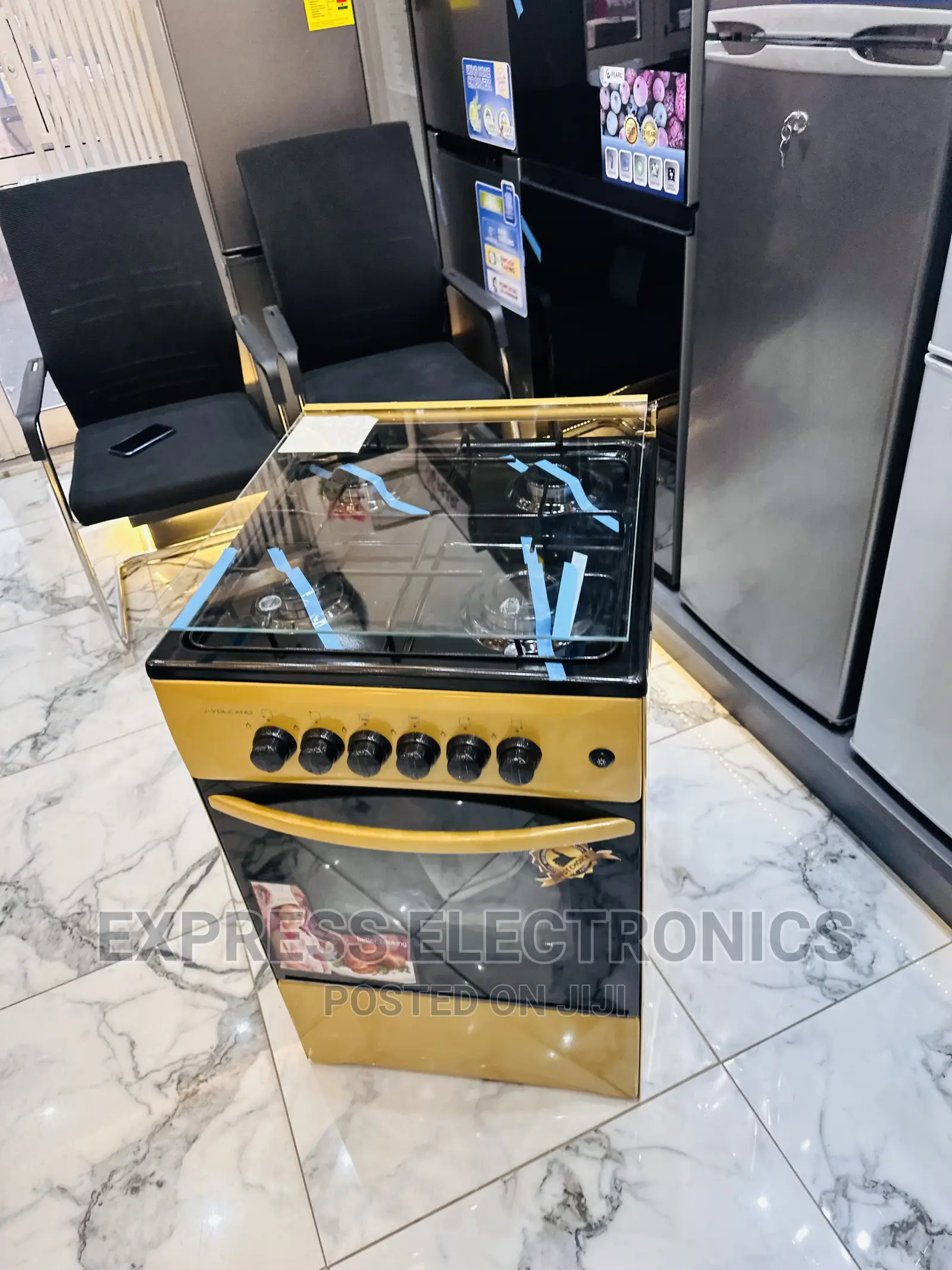 Gloden Color Gas Cooker Oven 50/50 4burner Stove
