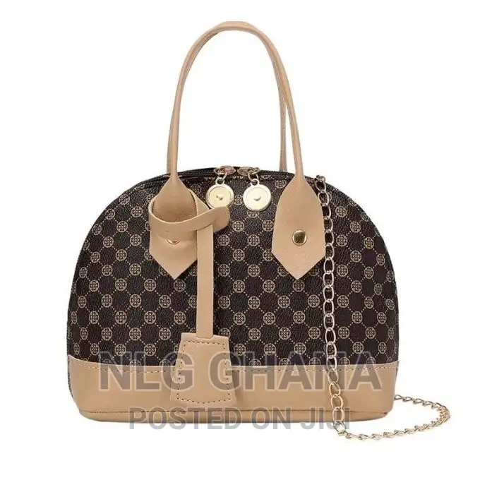 Ladies Shell Tote Shoulder Handbag NLG 005 – Brown
