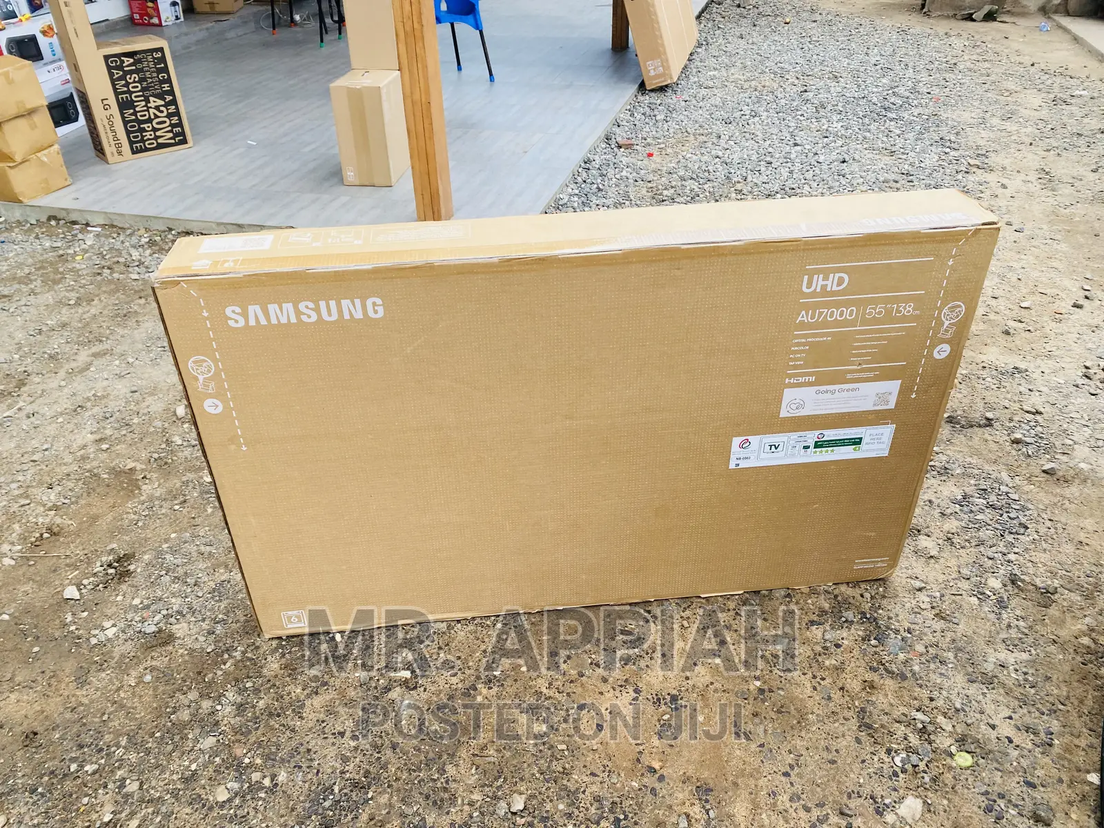 Samsung 55au7000 55” Crystal Tv Works Faster Black.