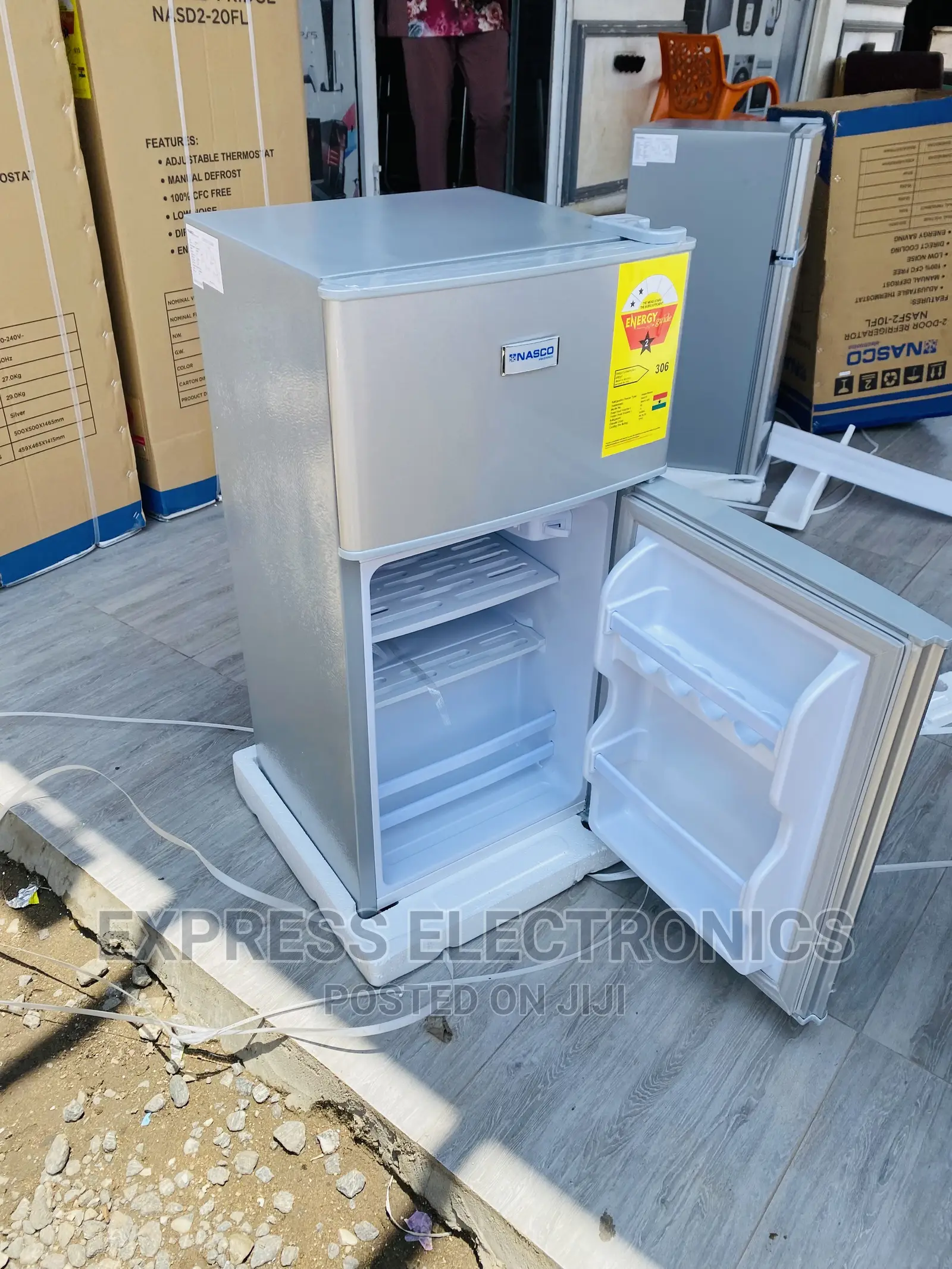 Durable and Tough Nasco Double Door Fridge
