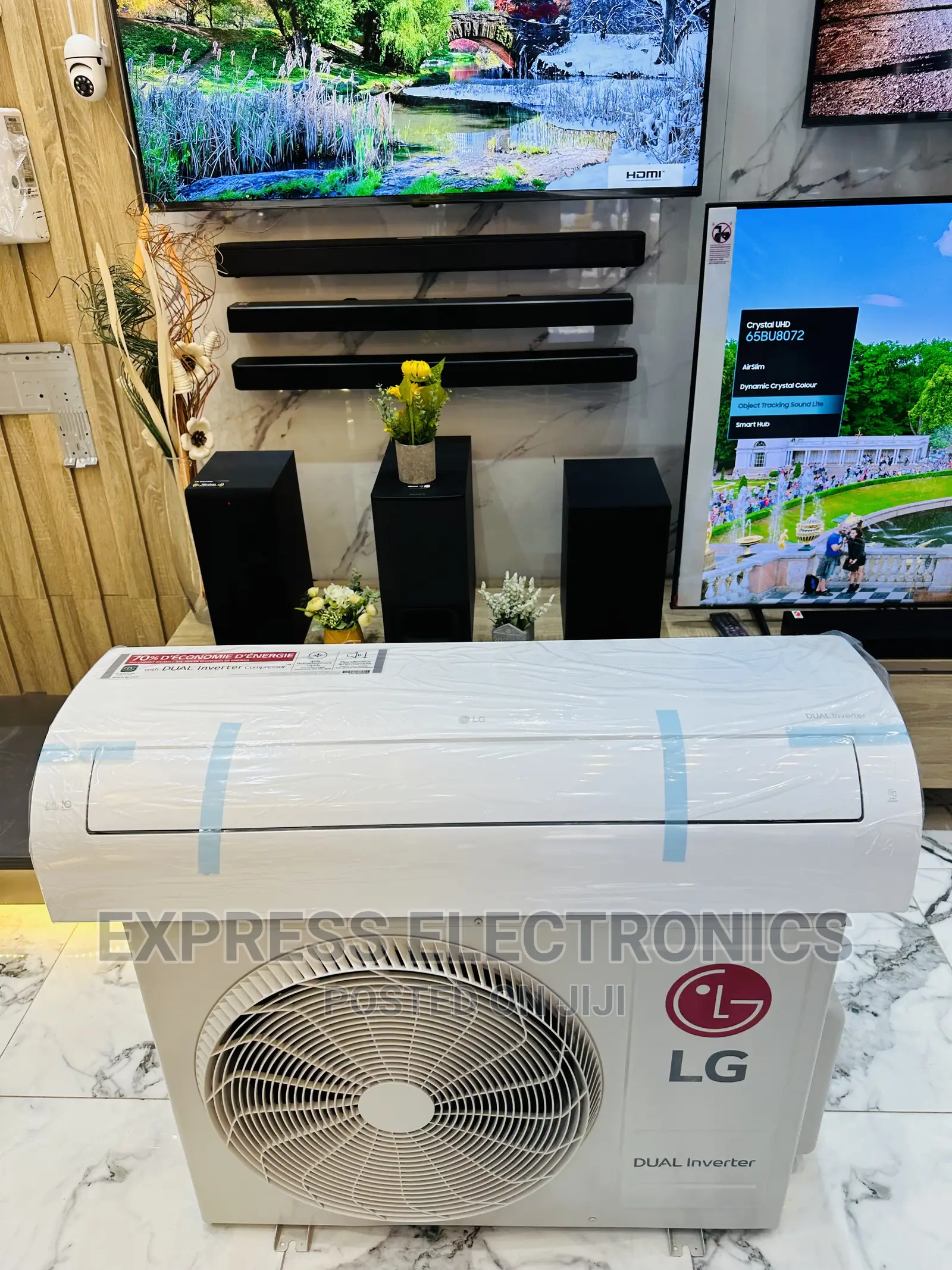 White Auto Air Swings R410 Gas 2.5hp LG Power