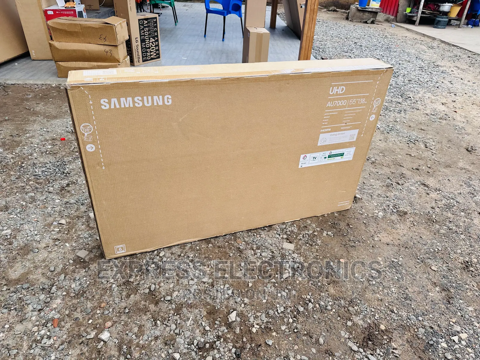 Grab Your Favorite Samsung Tv UHD Smart 55”Bu80000 Tv