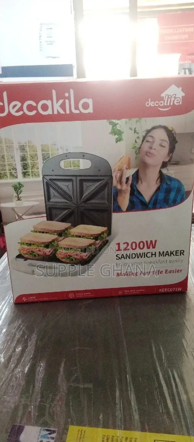 Decakila Sandwich Maker 1200W