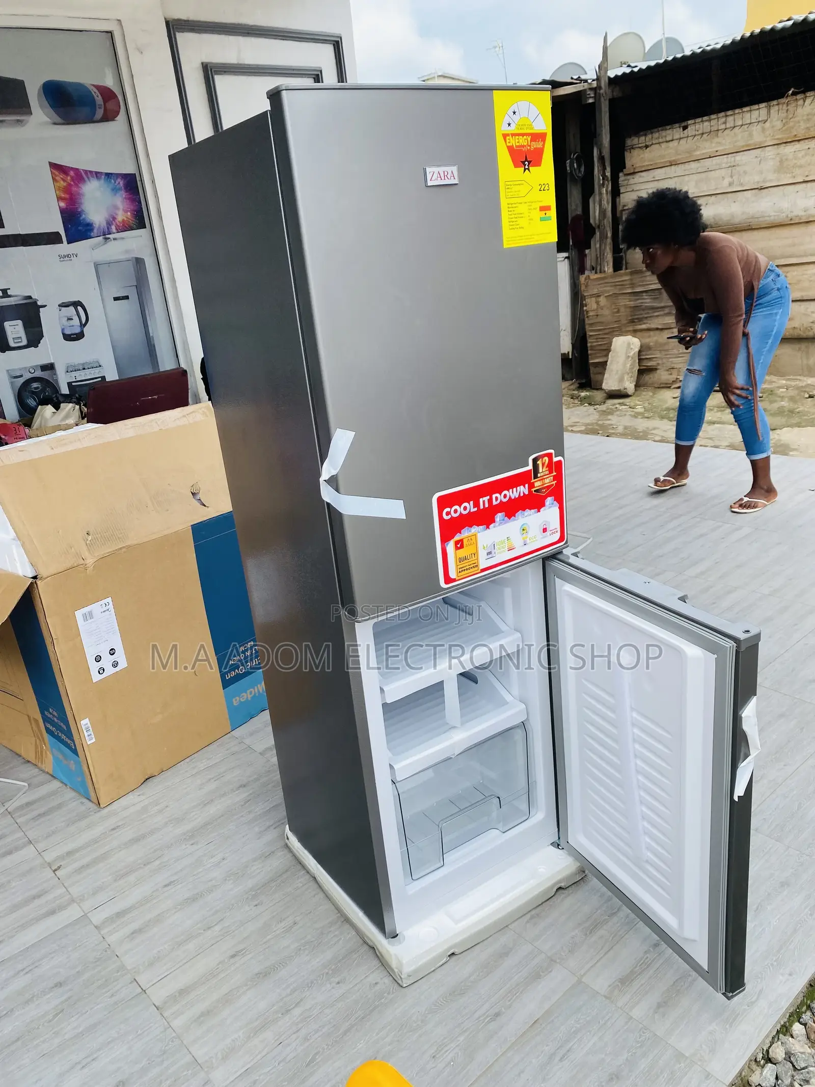 Sealed in Box Zara-240bf Double Door Refrigerator 