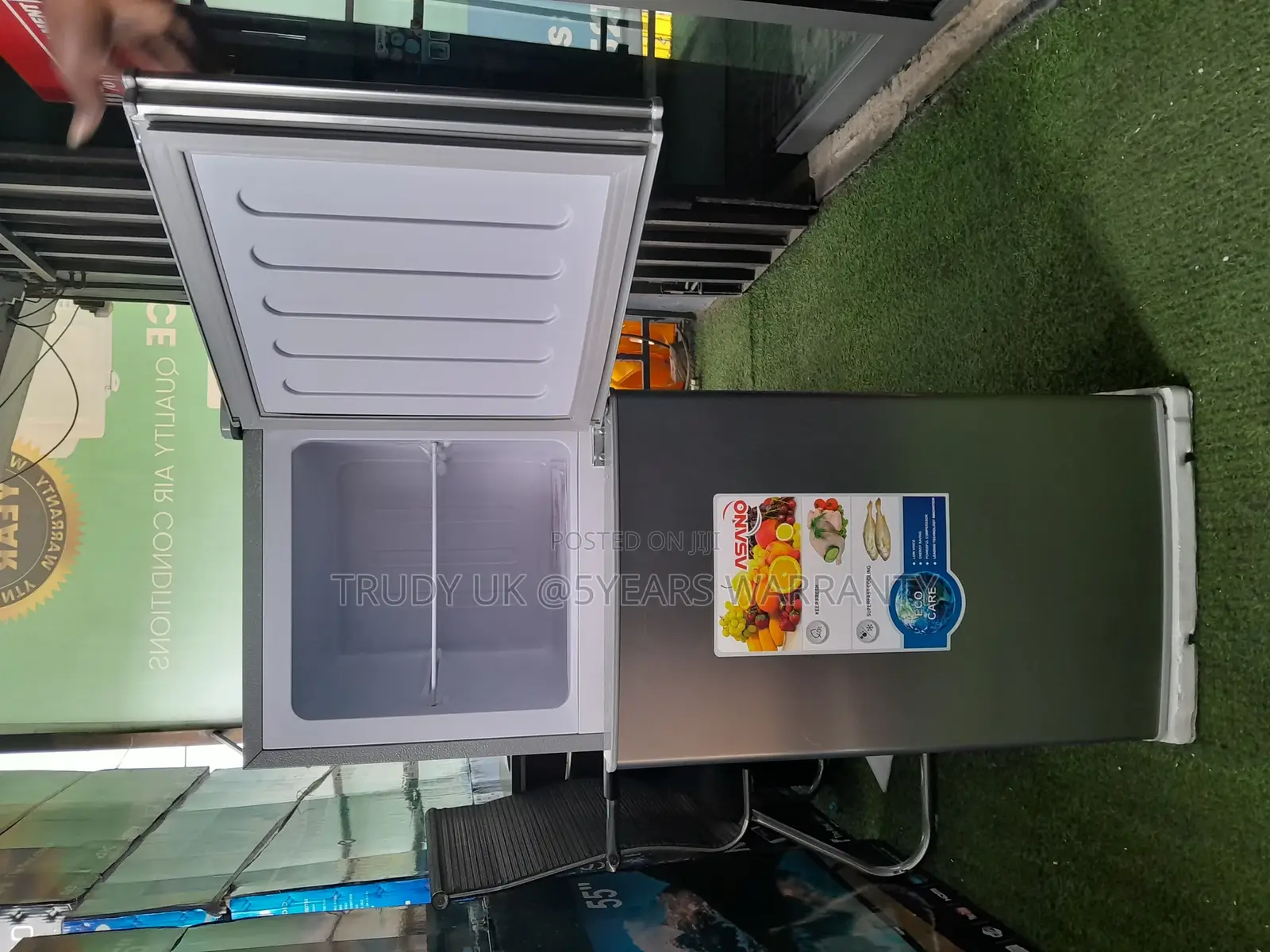 Fridge Asasno 112 Top Freezer Double Door Frisge New in Box