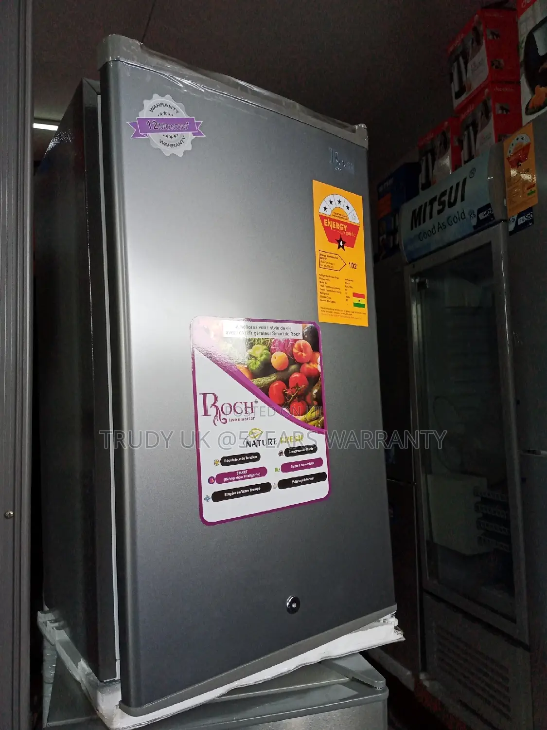 120 Roch Lovely Single Door Fridge Stainless Fridge