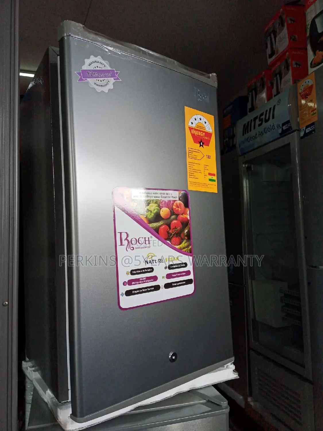 120 Roch Lovely Single Door Fridge Stainless Fridge