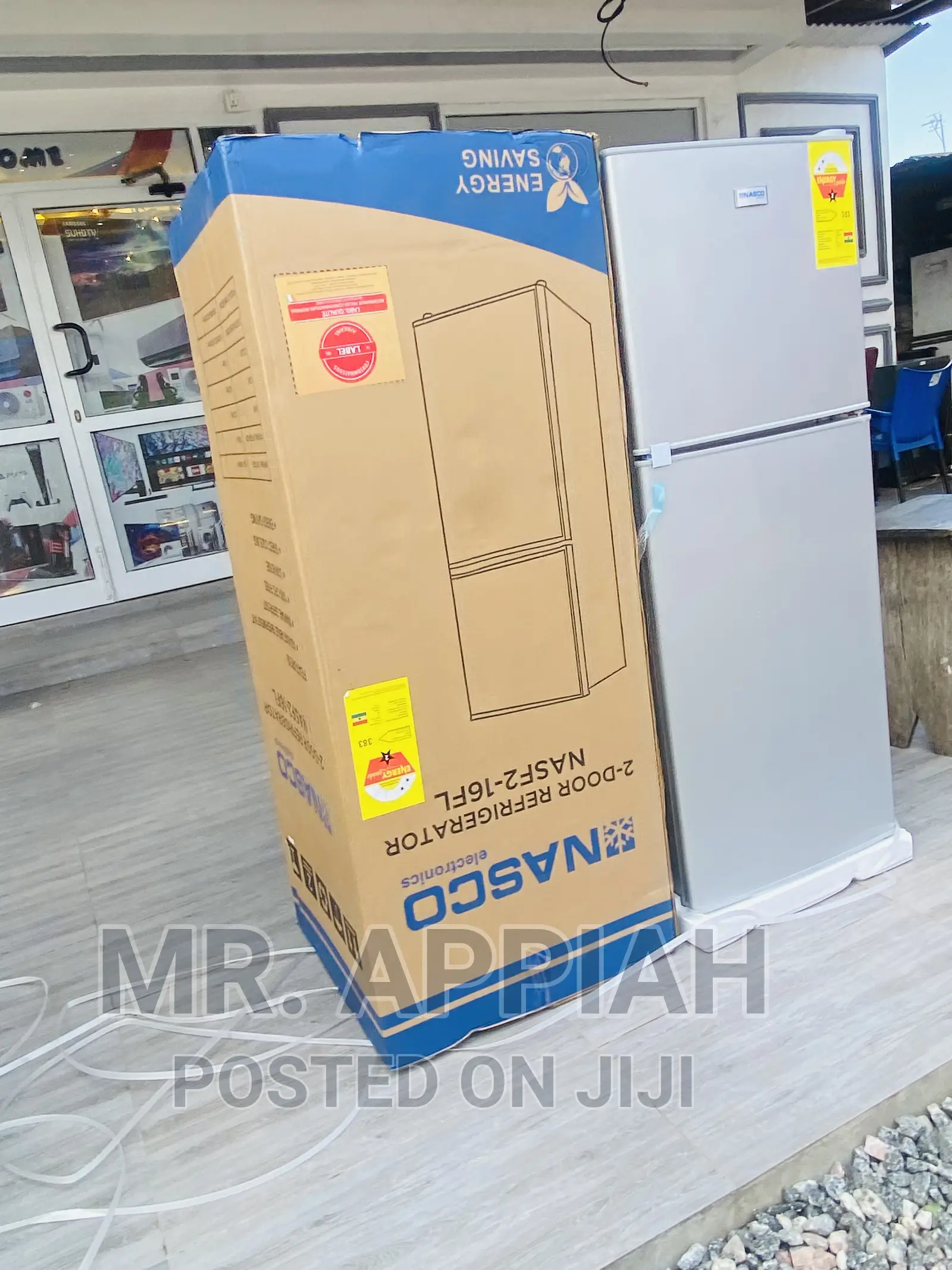 Brand  New Nasco Double Door Refrigerator Nascof2-16fl 