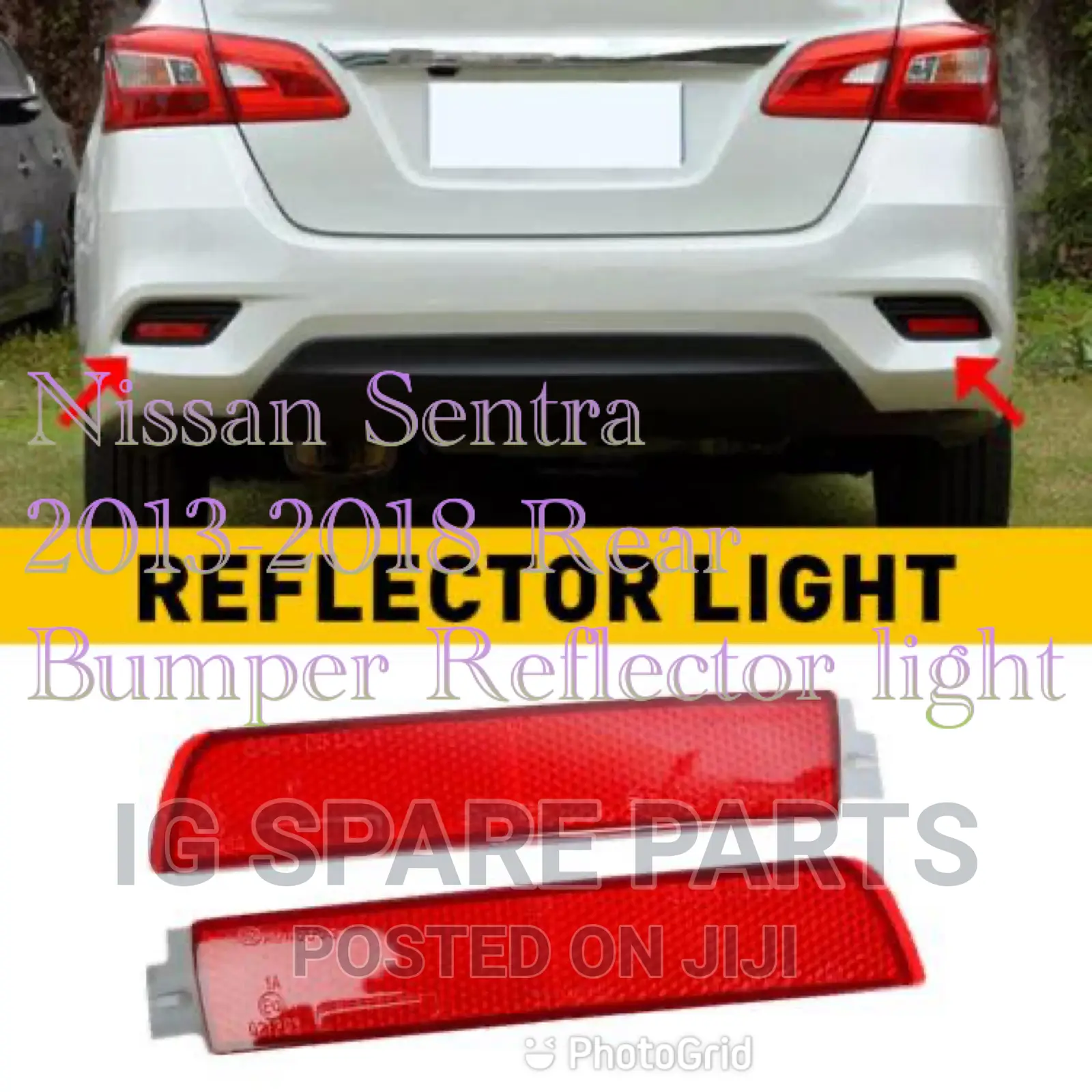 Nissan Sentra 2013-2018 Rear Bumper Reflector Light