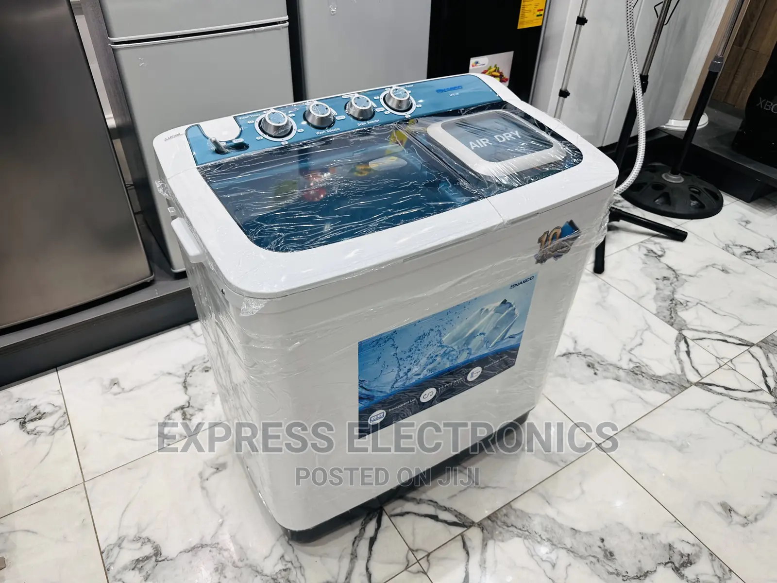 10kg Topload Washing Machine Nasco White