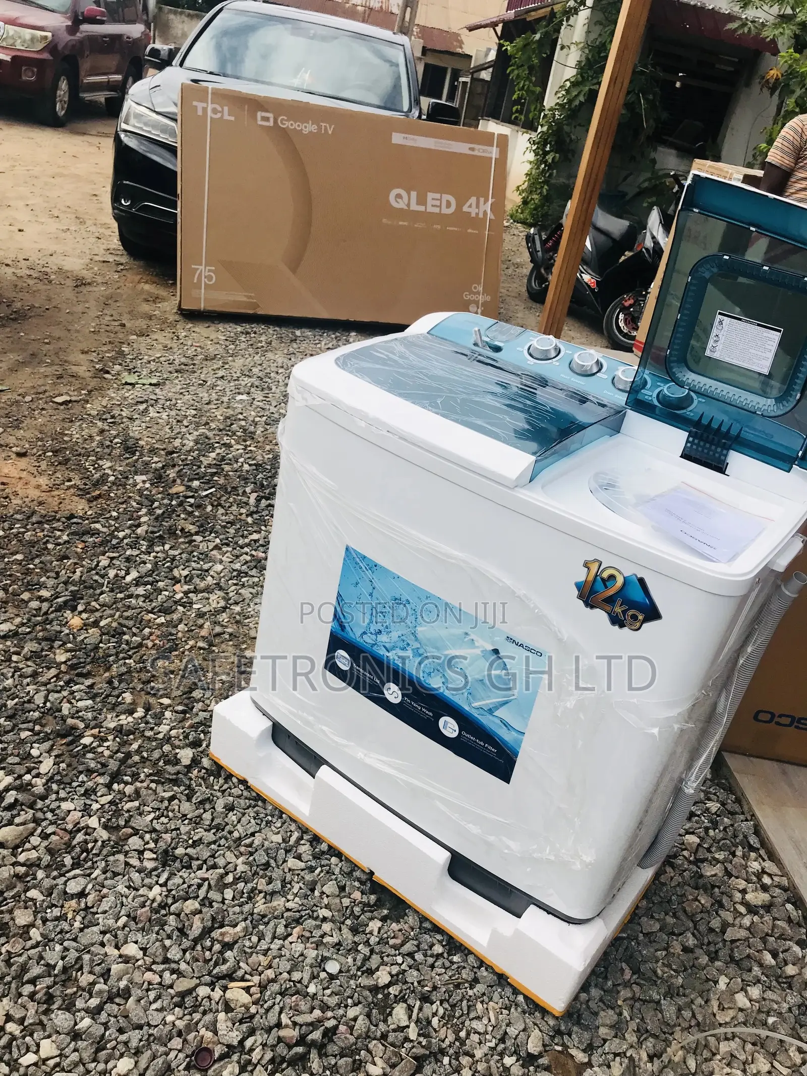Nasco 12kg Washingmachine Topload Semiautomatic 
