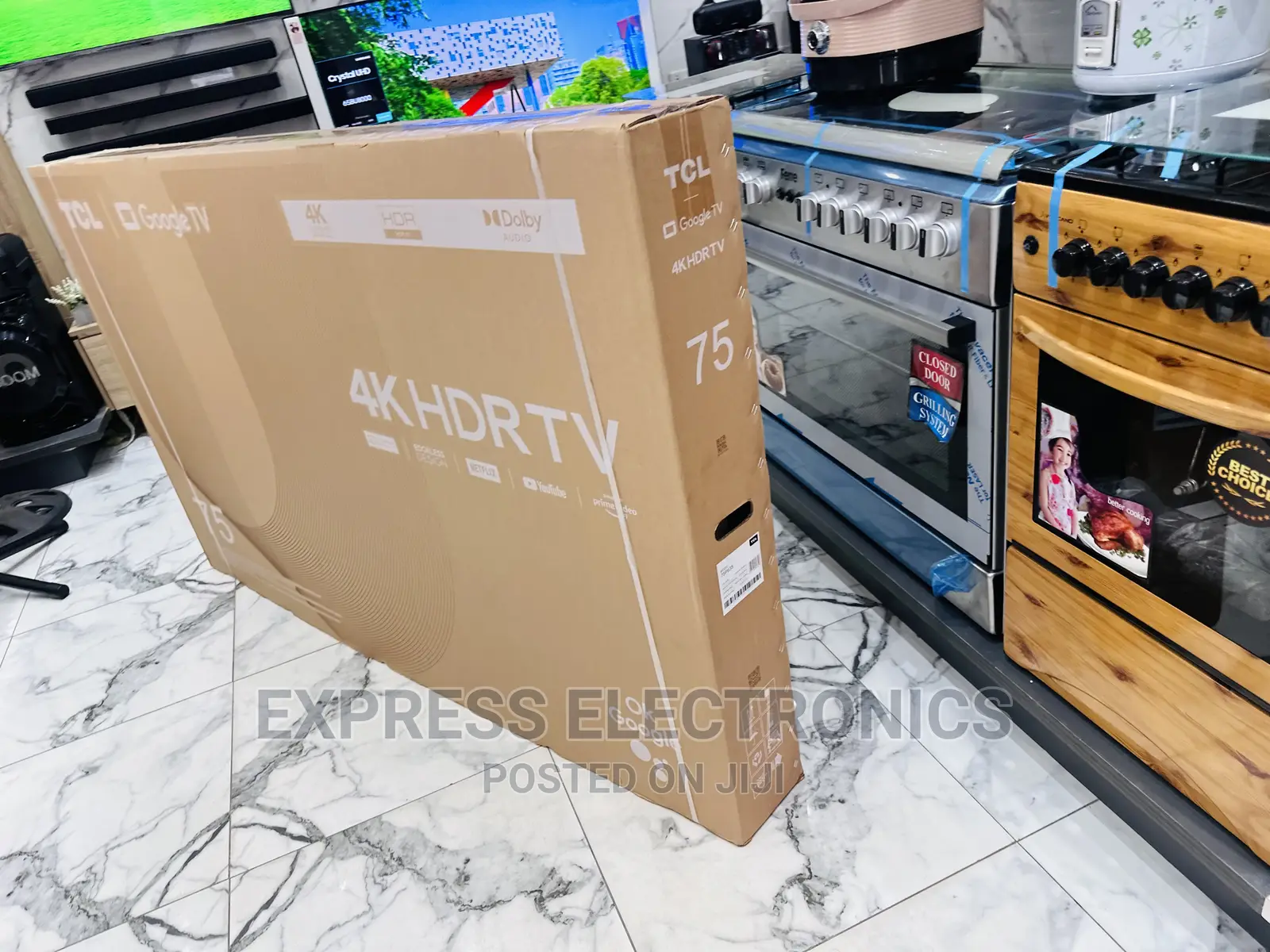 Edgeless Design Slim UHD Smart 75”P635 Tv  TCL
