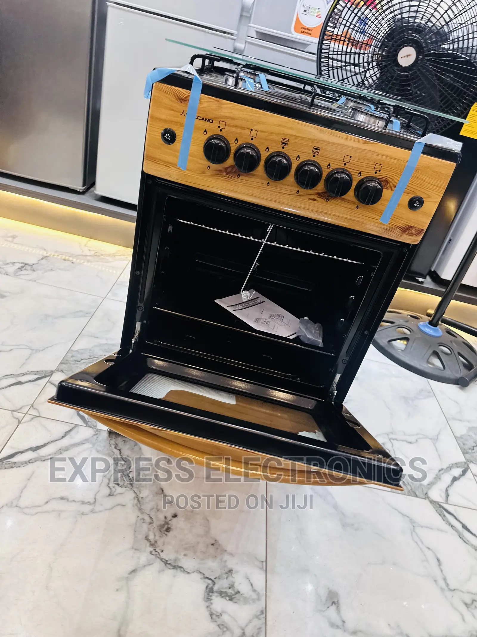 Grab Your Favorite  Gas Cooker Light Wooden 4burner 50/50
