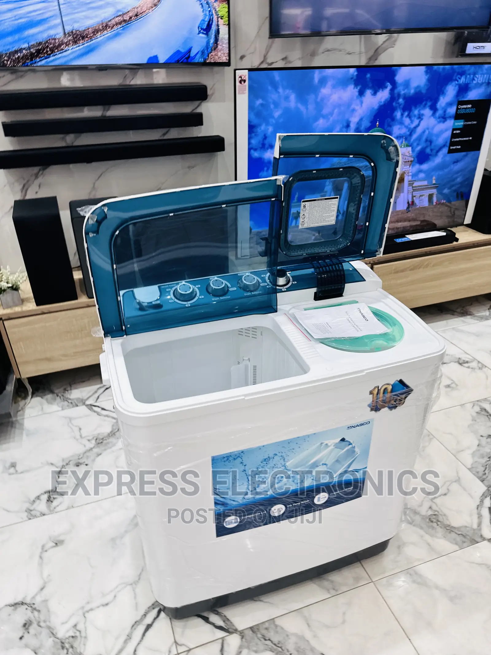 Intensive Wash  Nasco 10kg Topload Washing Machine