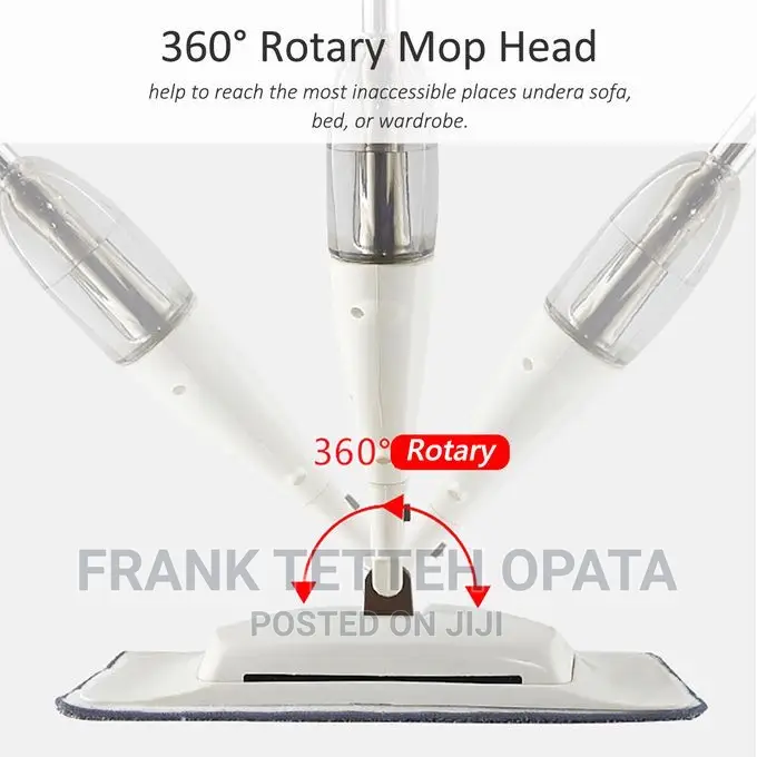 3in1 360° Rotary Water Spray Mop Water Spraying Floor