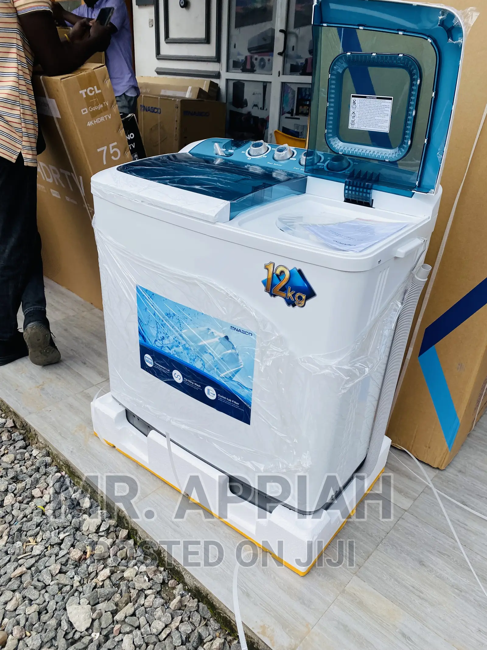 Semi-Automatic Nasco 10kg Top Load Washing Machine 