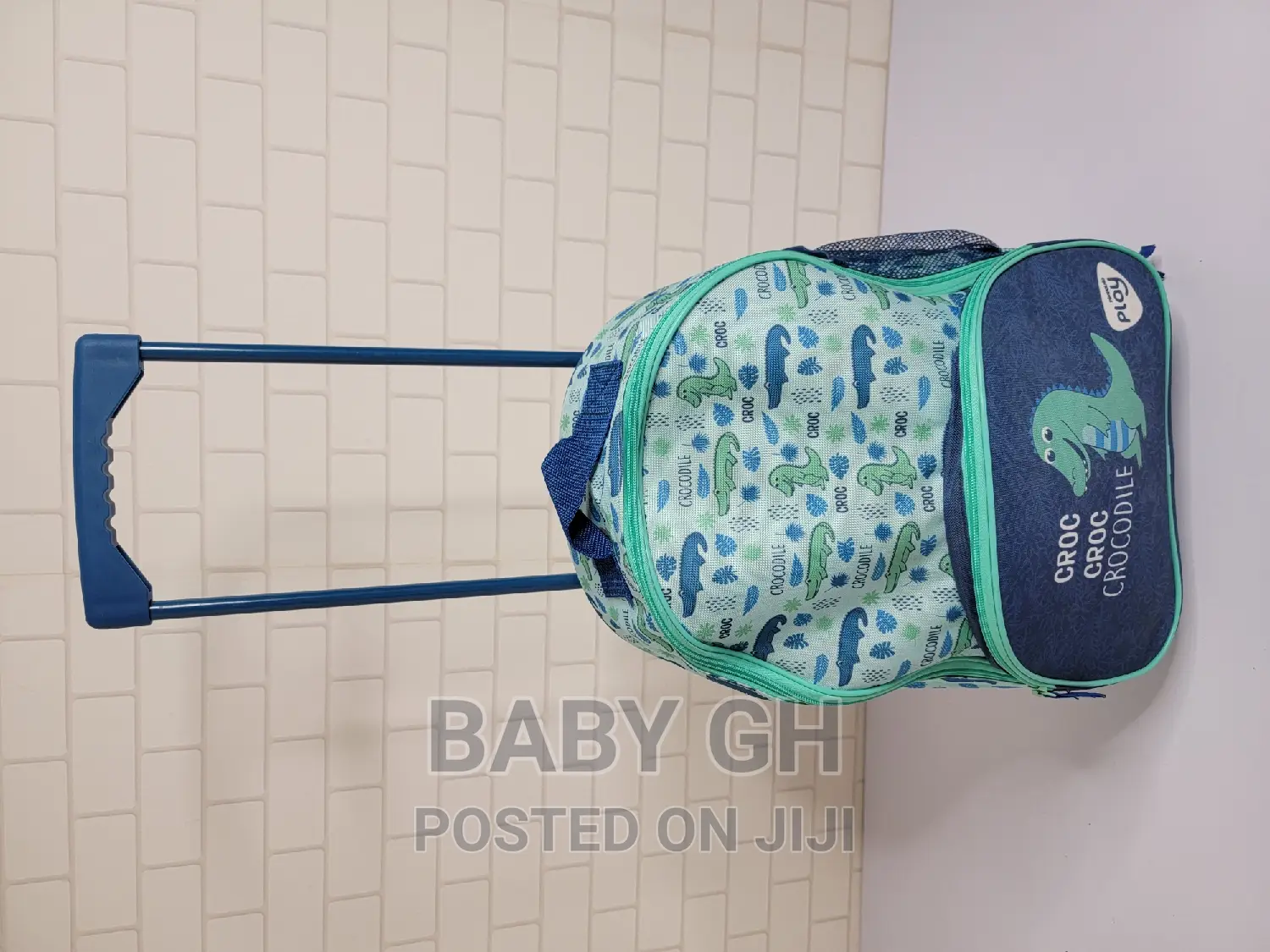 Crocodile Theme Trolley School Bag Available