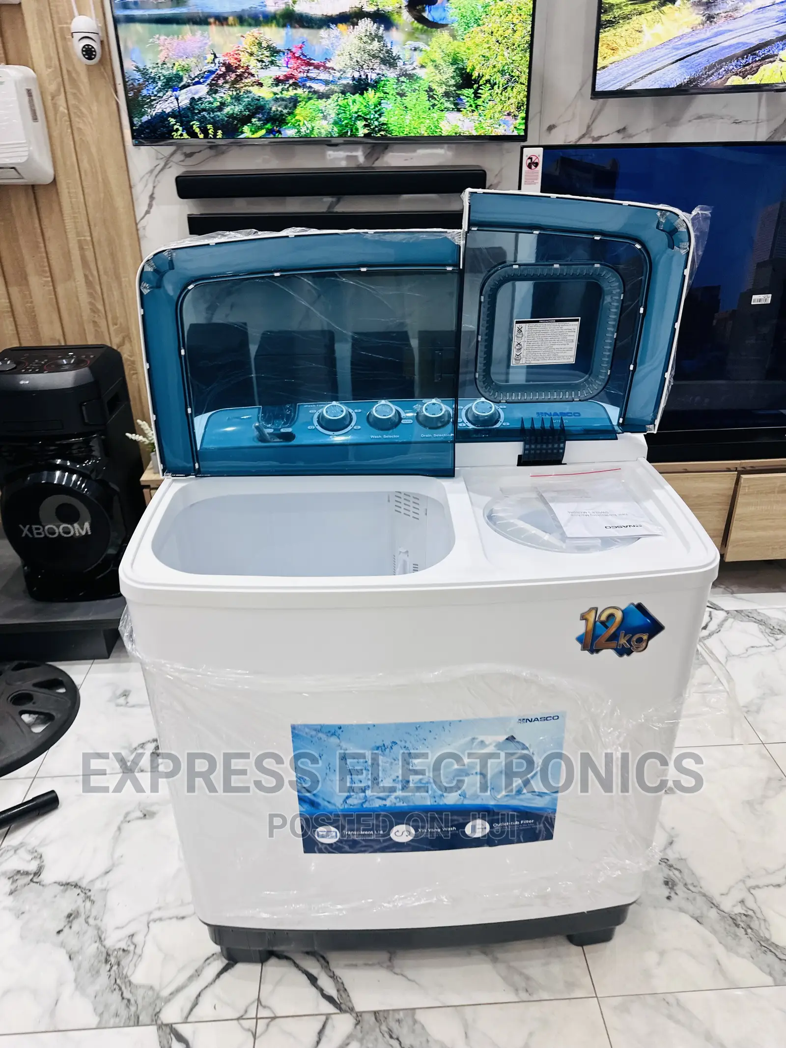 Wast Faster With 12kg Topload Twintub Nasco Washing Machine