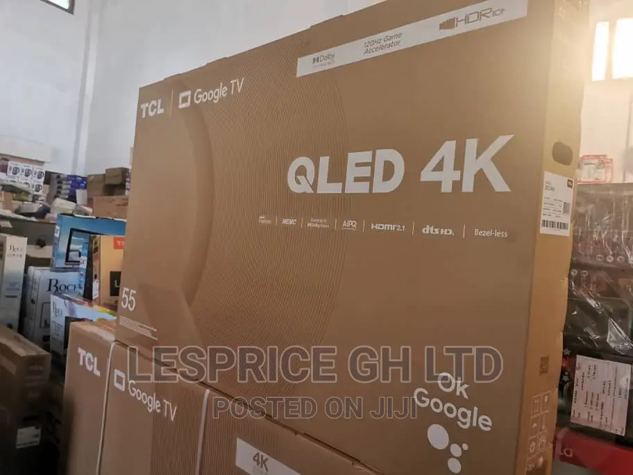 Quality QLED//TCL 55” Android Smart TV