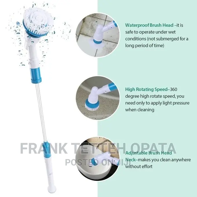 Electric Spin Scrubber Cordless Chargeable Cleaning Brush