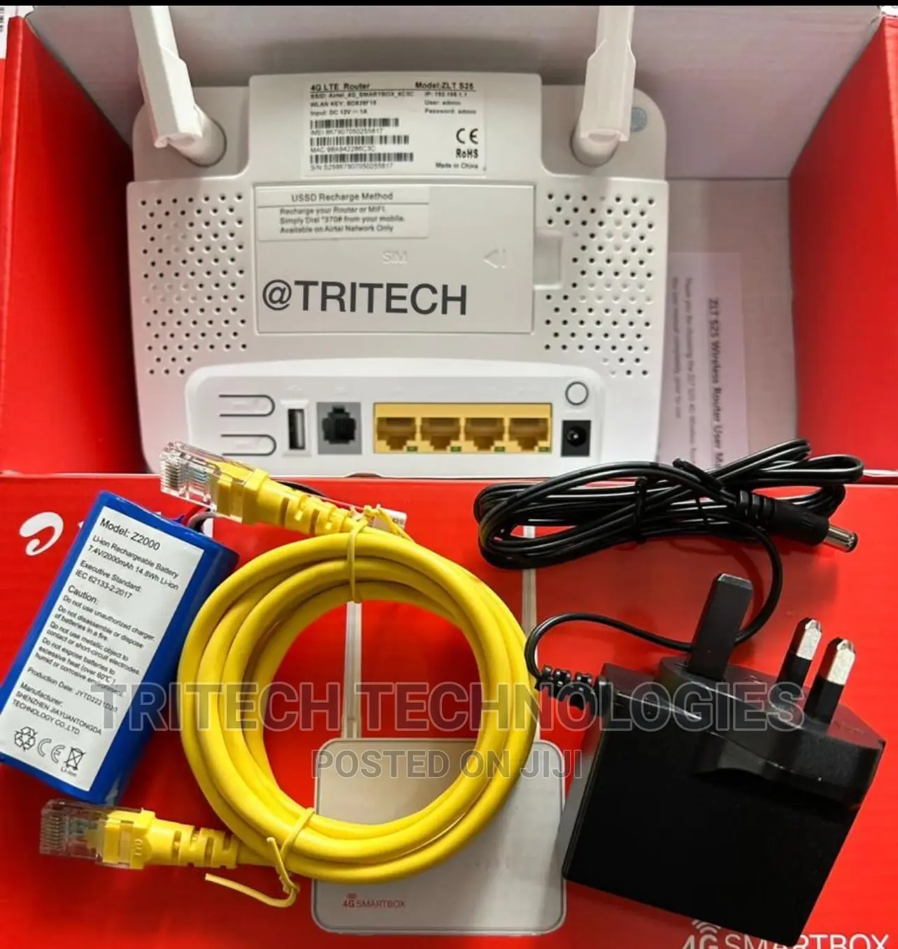 Universal Sim Router Airtel 4g With Backup Battery