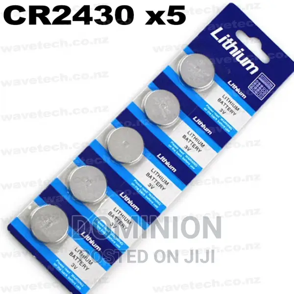C'MOS CR2430 Battery 3V Lithium Coin Cell 5PCS