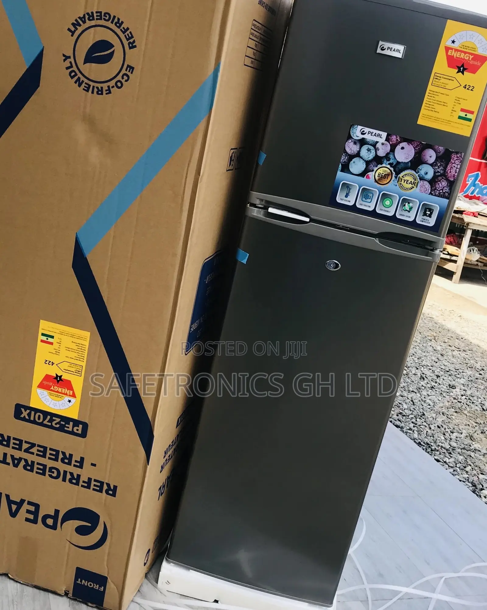 Pearl Doubledoor Topfreezer Fridge Pf- 200 Liters