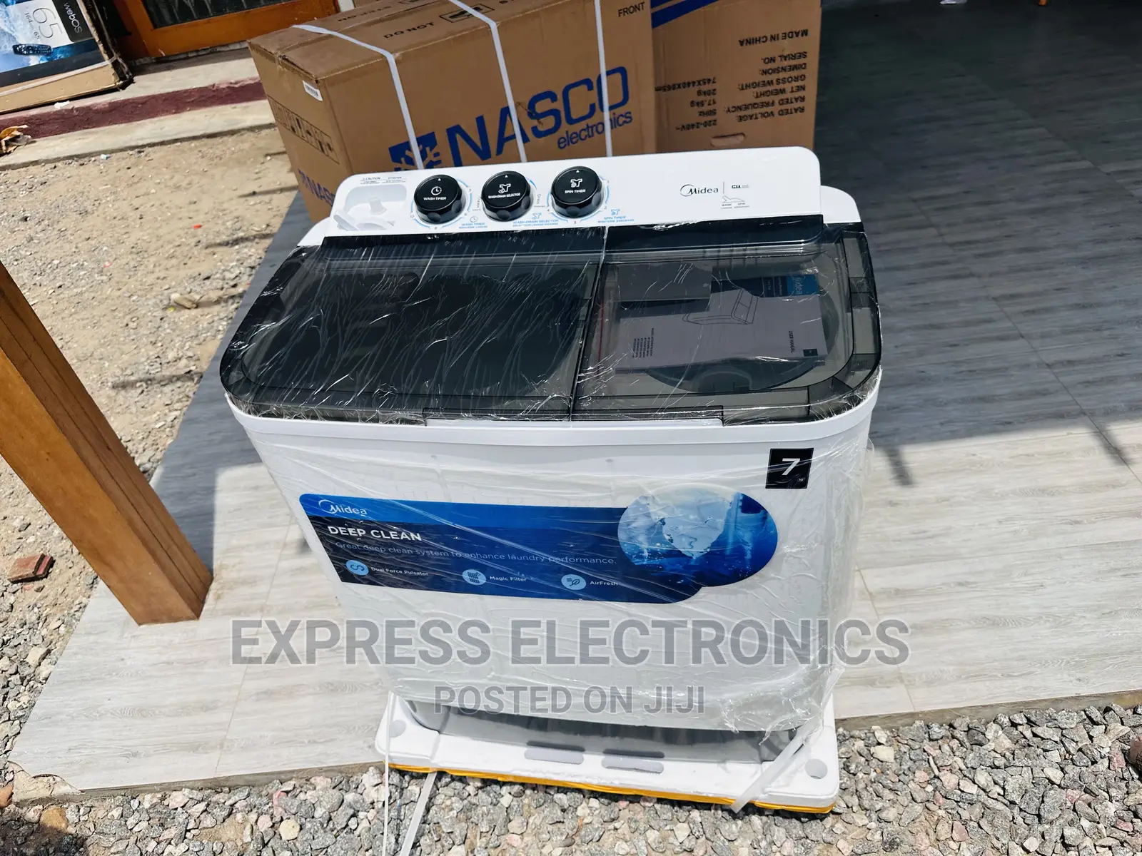 Wash and Dry Spin Washing Machine 7kg Midea Topload