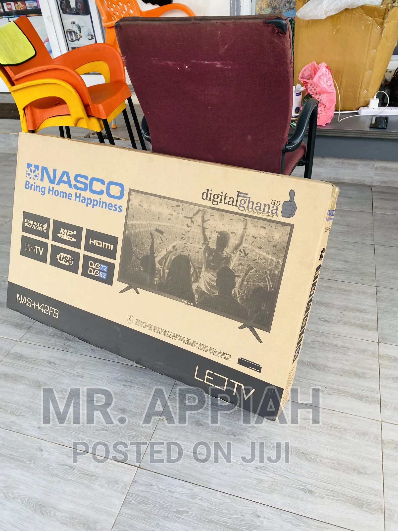 Unique Brand New Nasco(Black) 42” Digital Satelite LED Tv