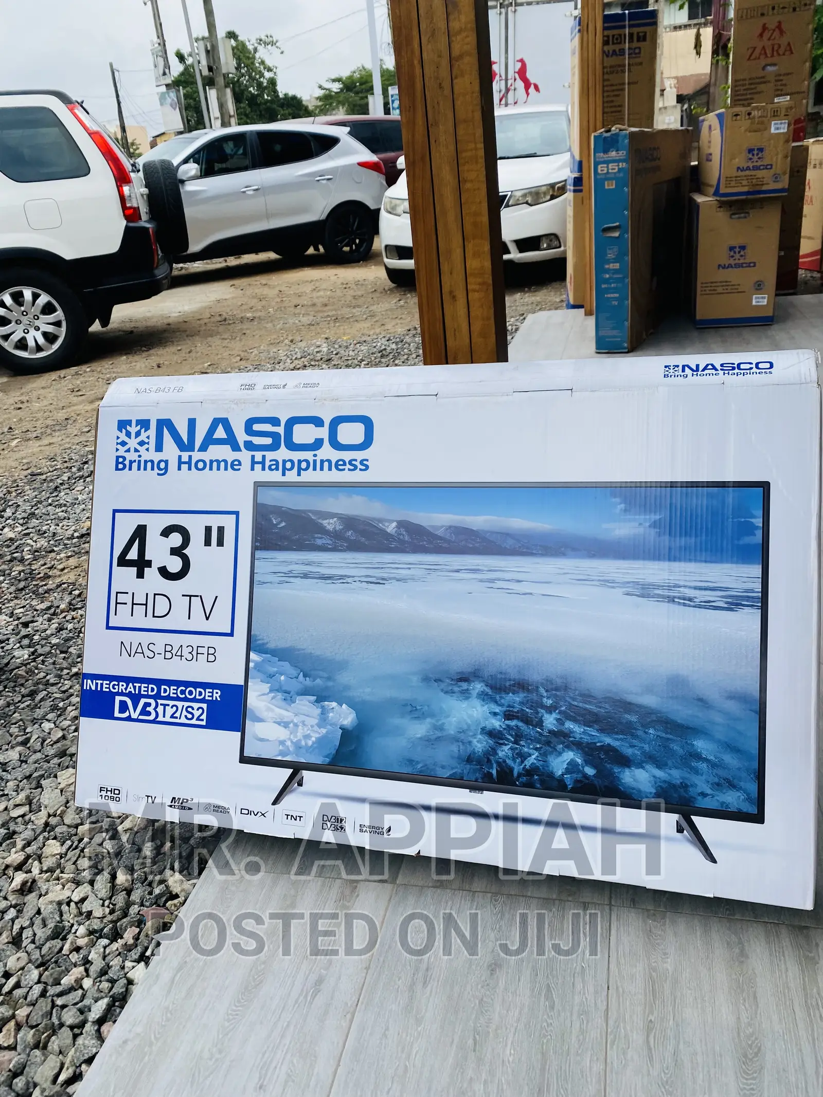 High Quality Nasco 43 Inch Digital Satelite LED Tv(Black)