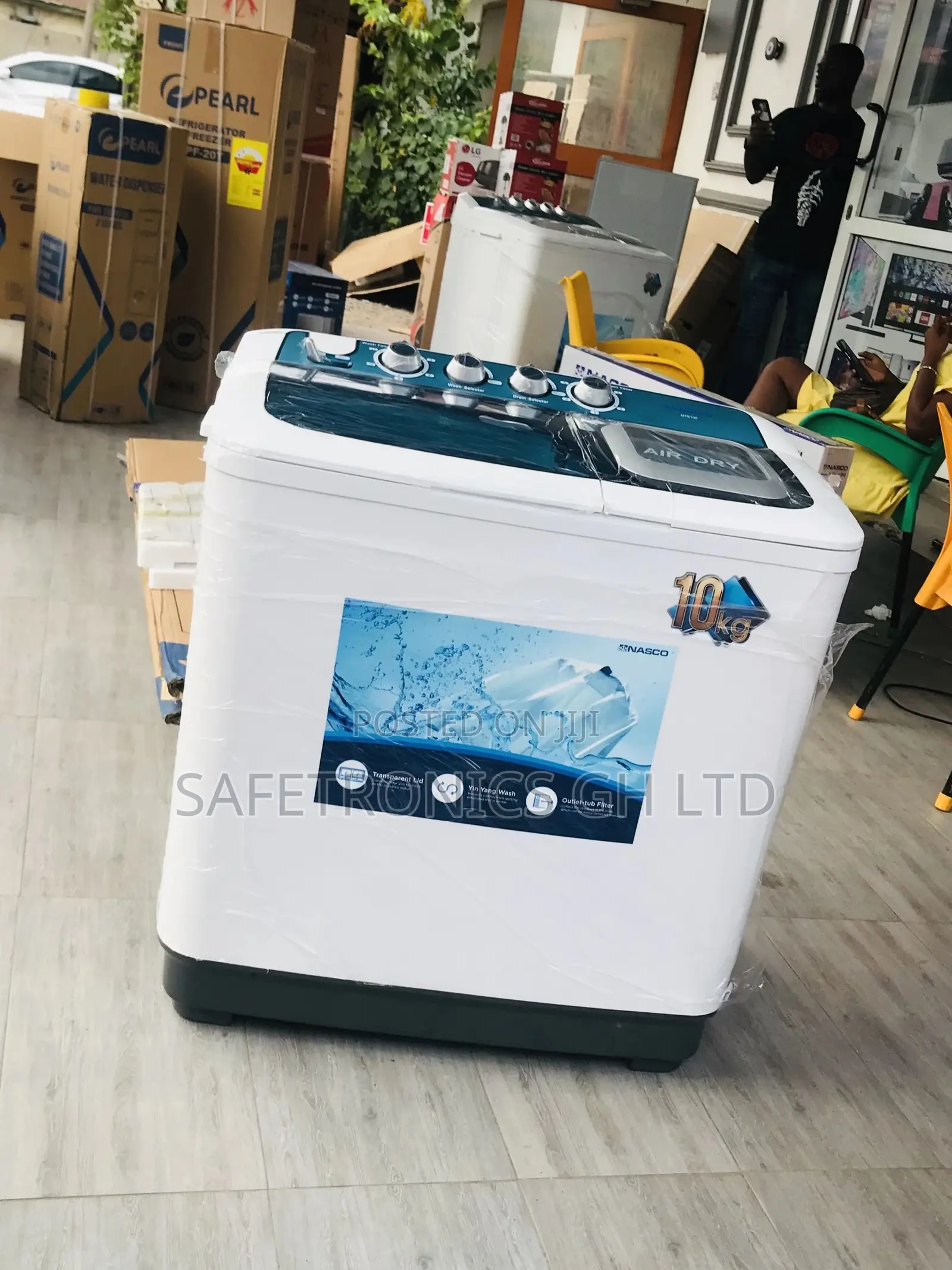 Topload Washingmachine Nasco Semiautomatic 10kg Twintub 