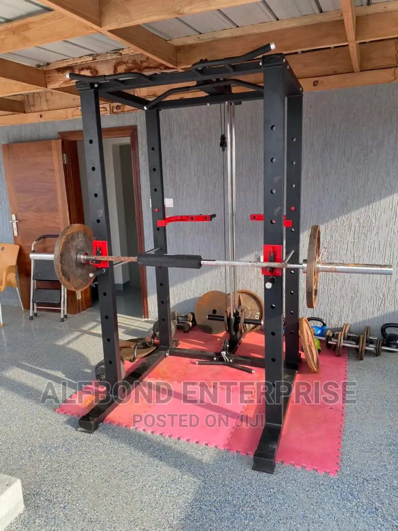 Commercial Power Rack and Pulley System