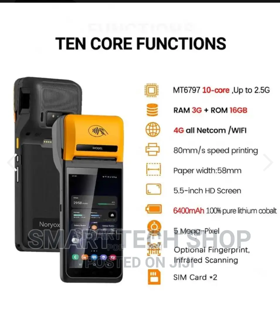 4G Integrated Printing Handheld Android POS Barcode Scanner