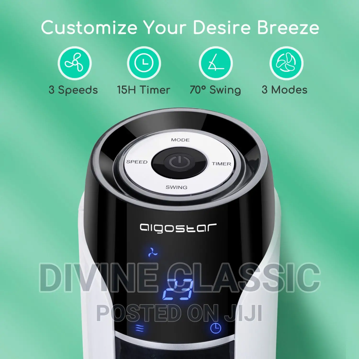 Aigostar Electronic Tower Fan