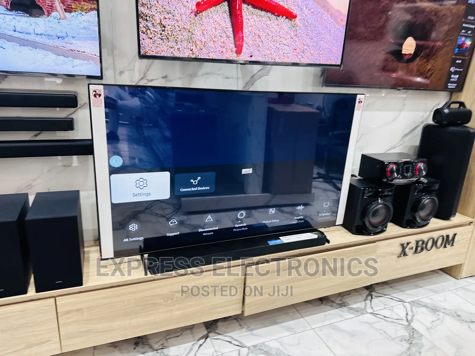 Big Screen Brightness  UHD Smarter Samsung 55”Bu8000 Tv