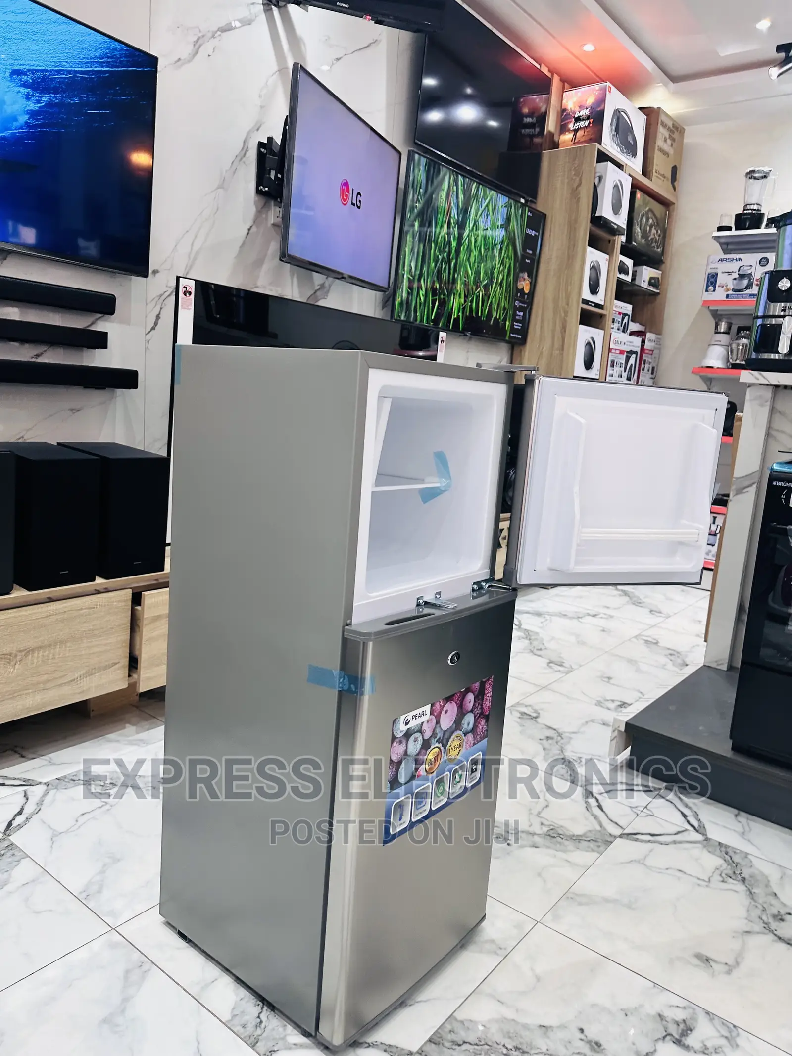 Fresher Longer Double Door Fridge Pearl 20T