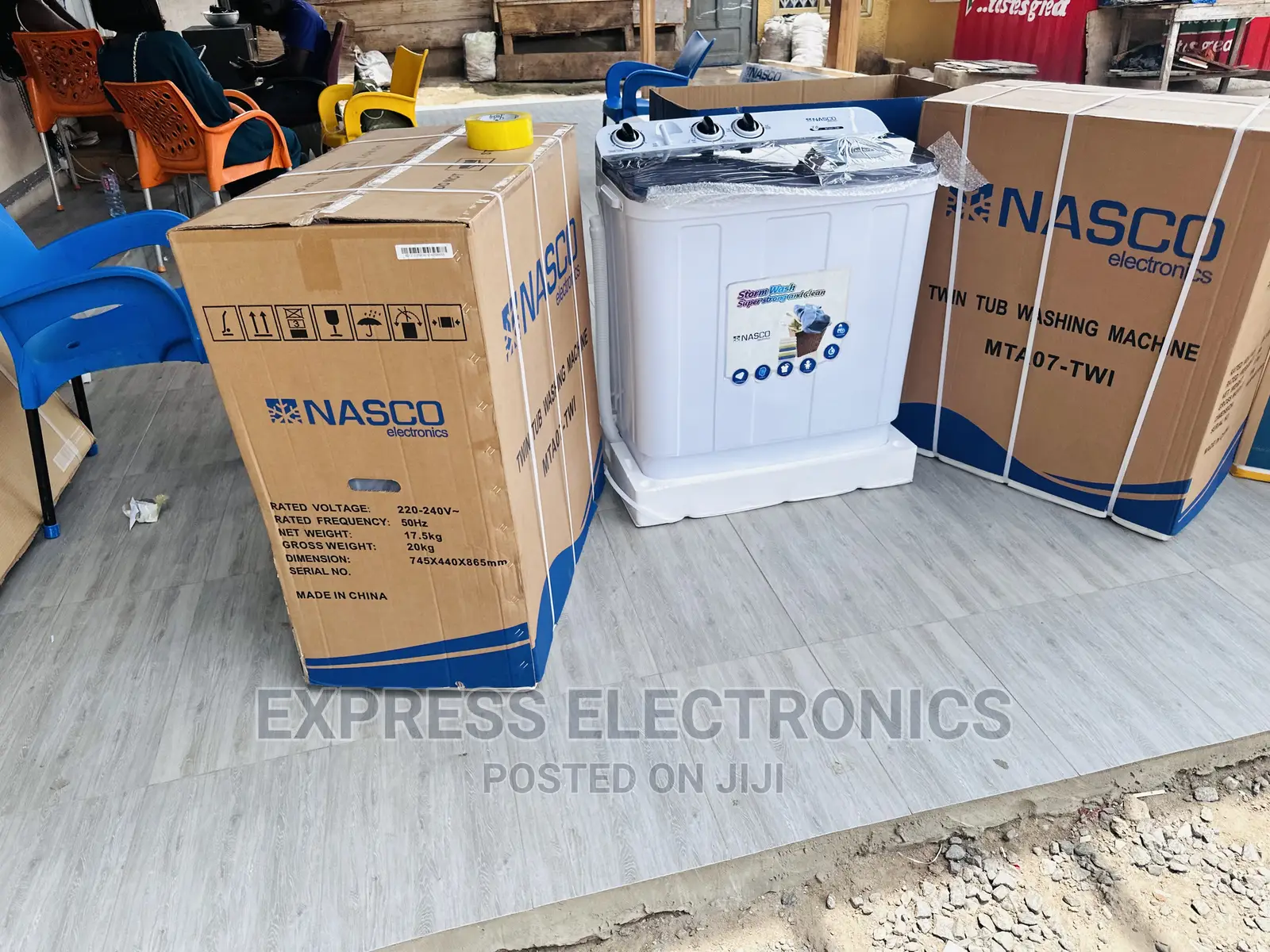 Efficient Reliable Washing Machine Nasco 7kg Twintub
