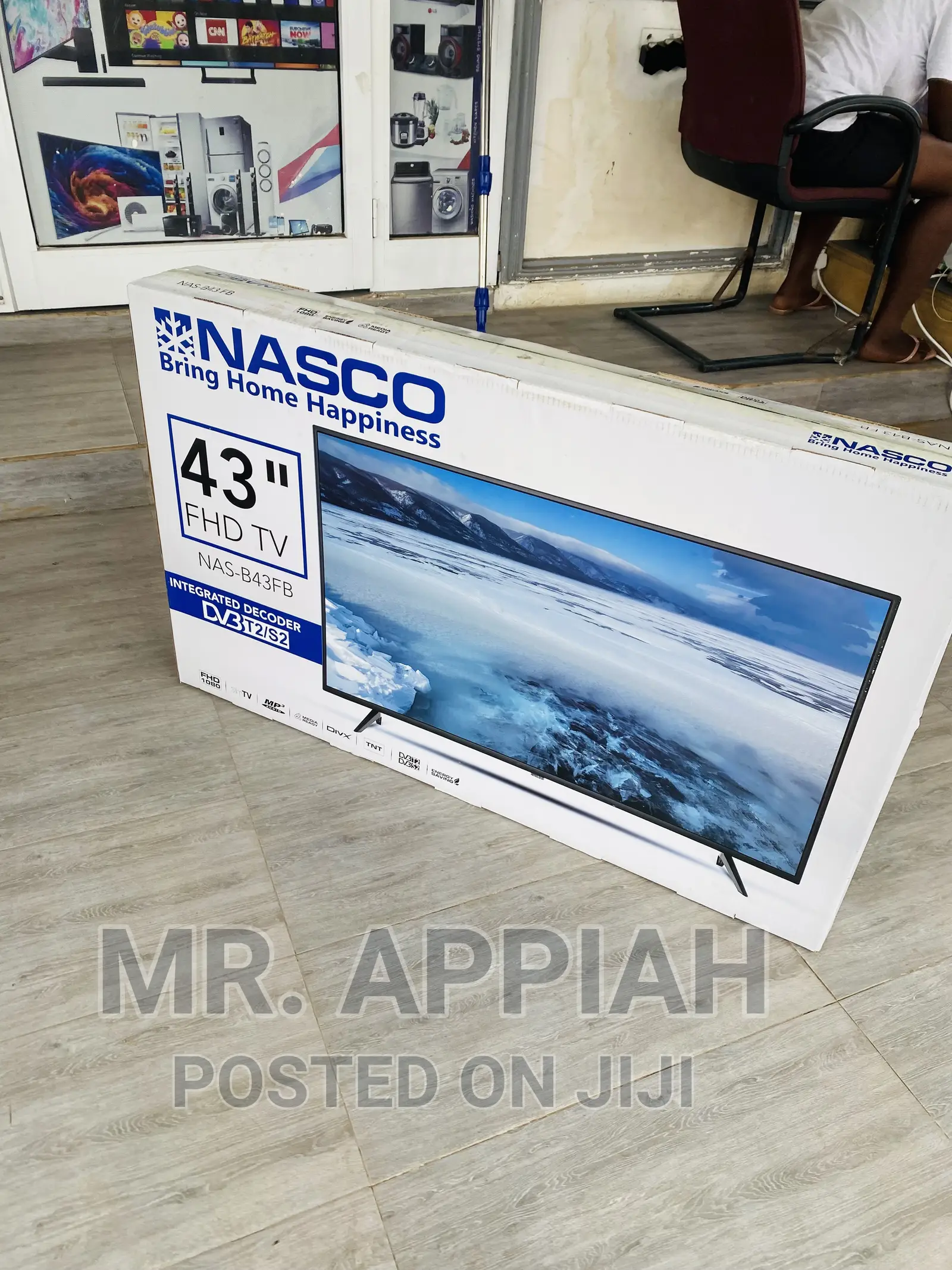 Solid Nasco 43 Inch Digital Satelite Full HD Tv(Black)