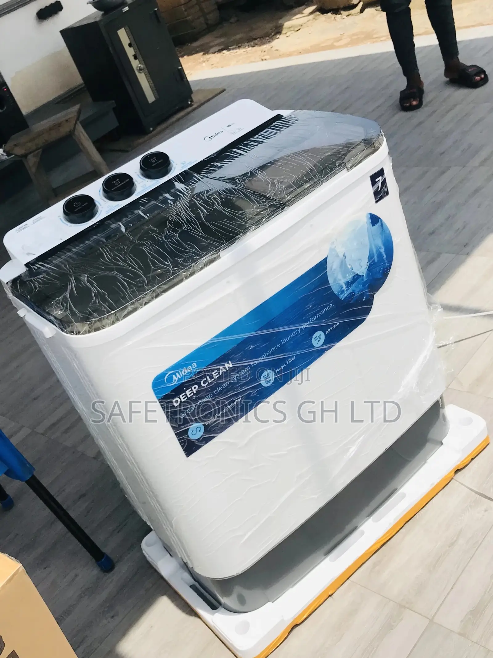 7kg Washingmachine Plastic Topload Semiautomatic Midea 