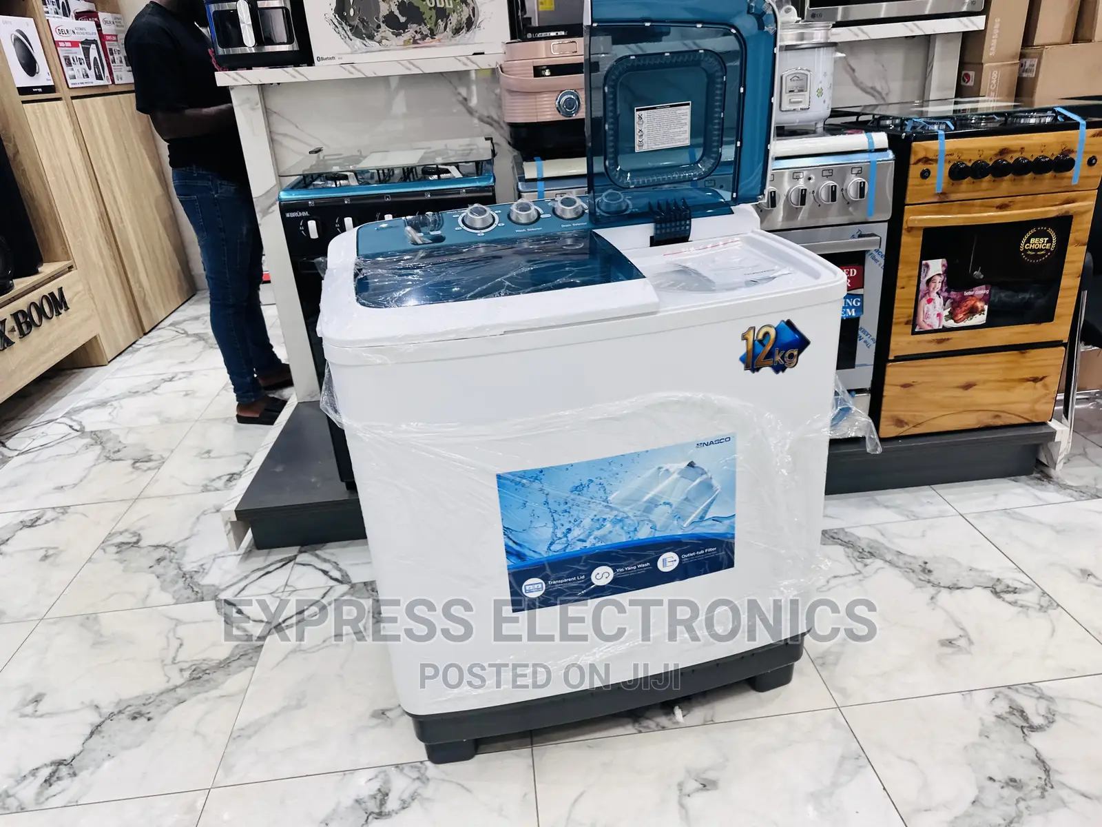 Big Load Washing Machine Nasco Topload 12kg Twintub