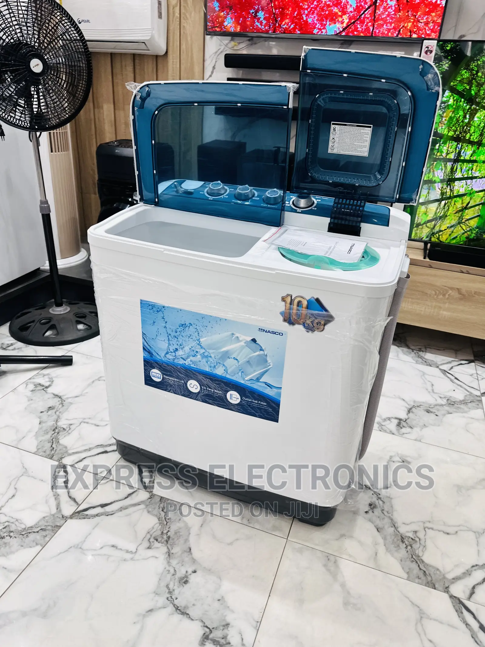 Compact Washing Machine 10kg Topload Nasco Twintub