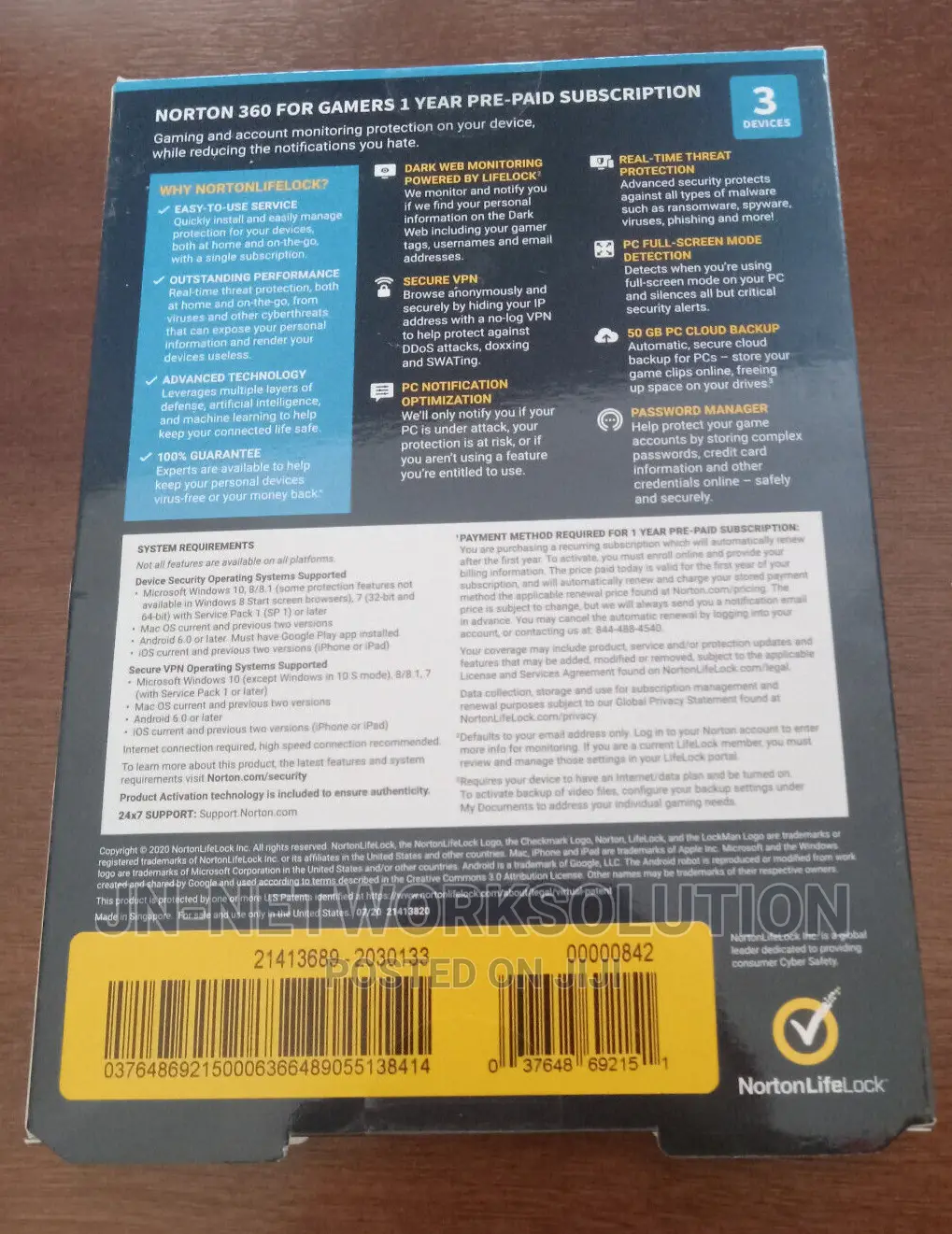 Norton 360 Premium 10 Devices 1 Year Windows/Mac/Android/Ios