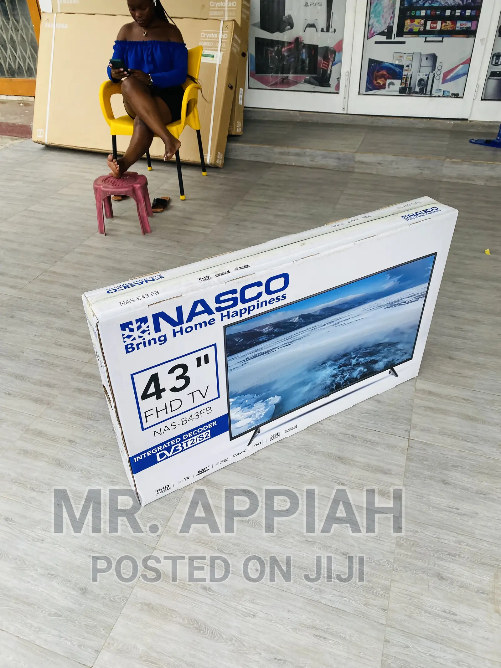 Foreign Standards Nasco 43 Inch Digital Satelite Tv,Black