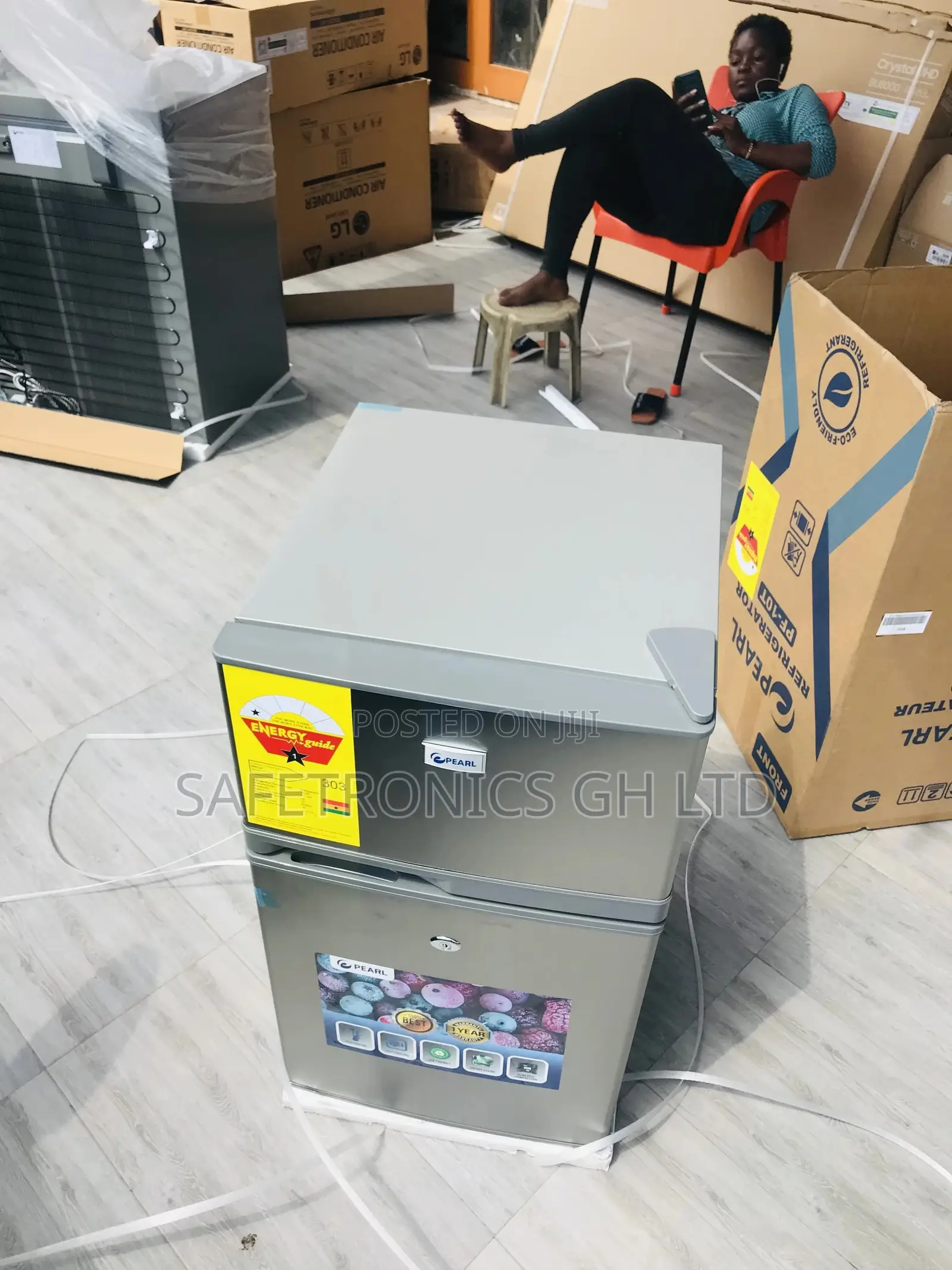 Original Pf-10t Doubledoor Pearl Topfreezer Fridge 