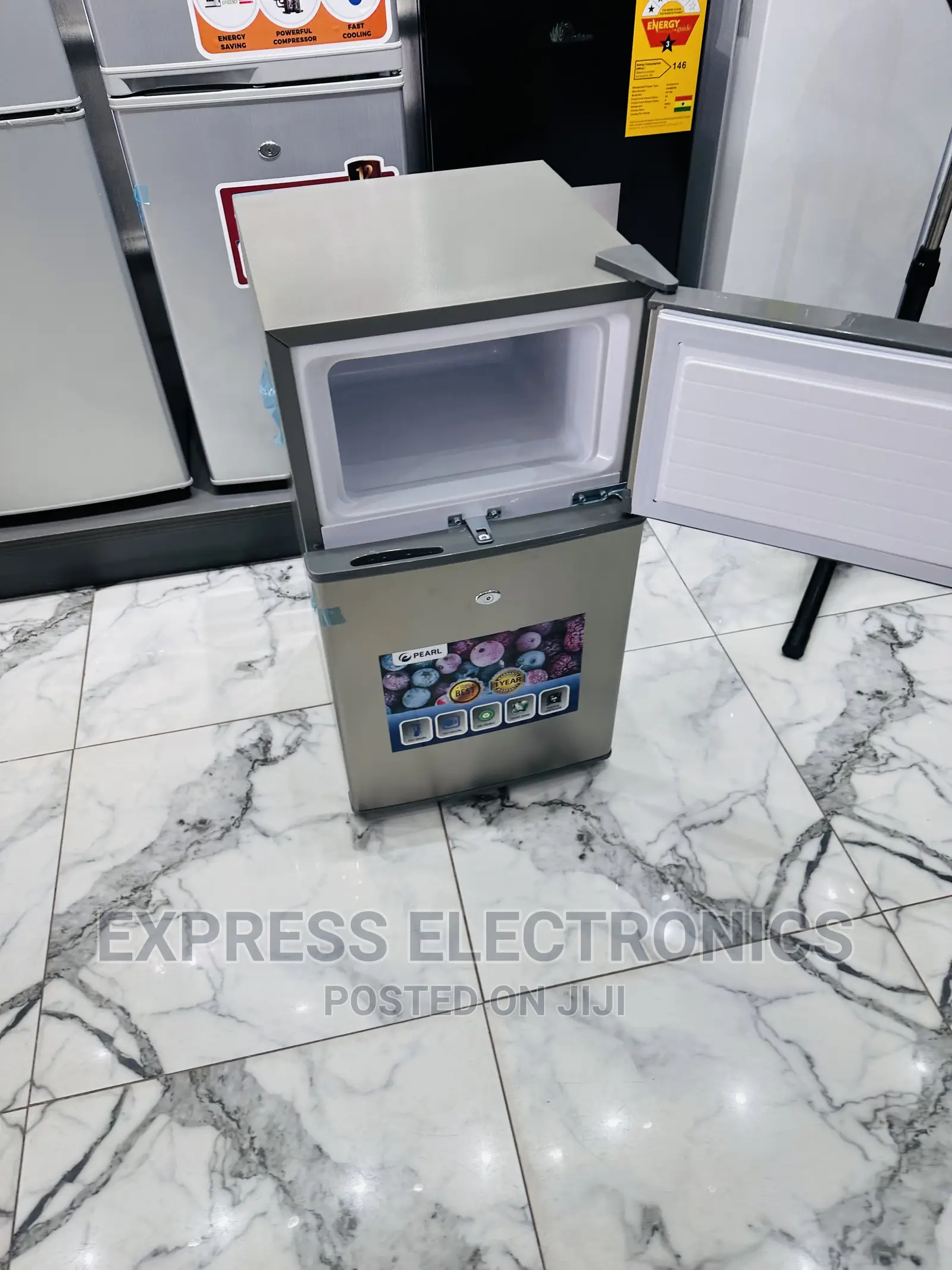 Efficient Mini Cooling Double Door Fridge Pearl 10T