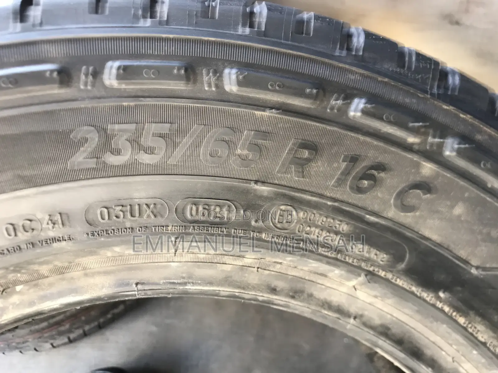 235/65r16c Michelin Tire