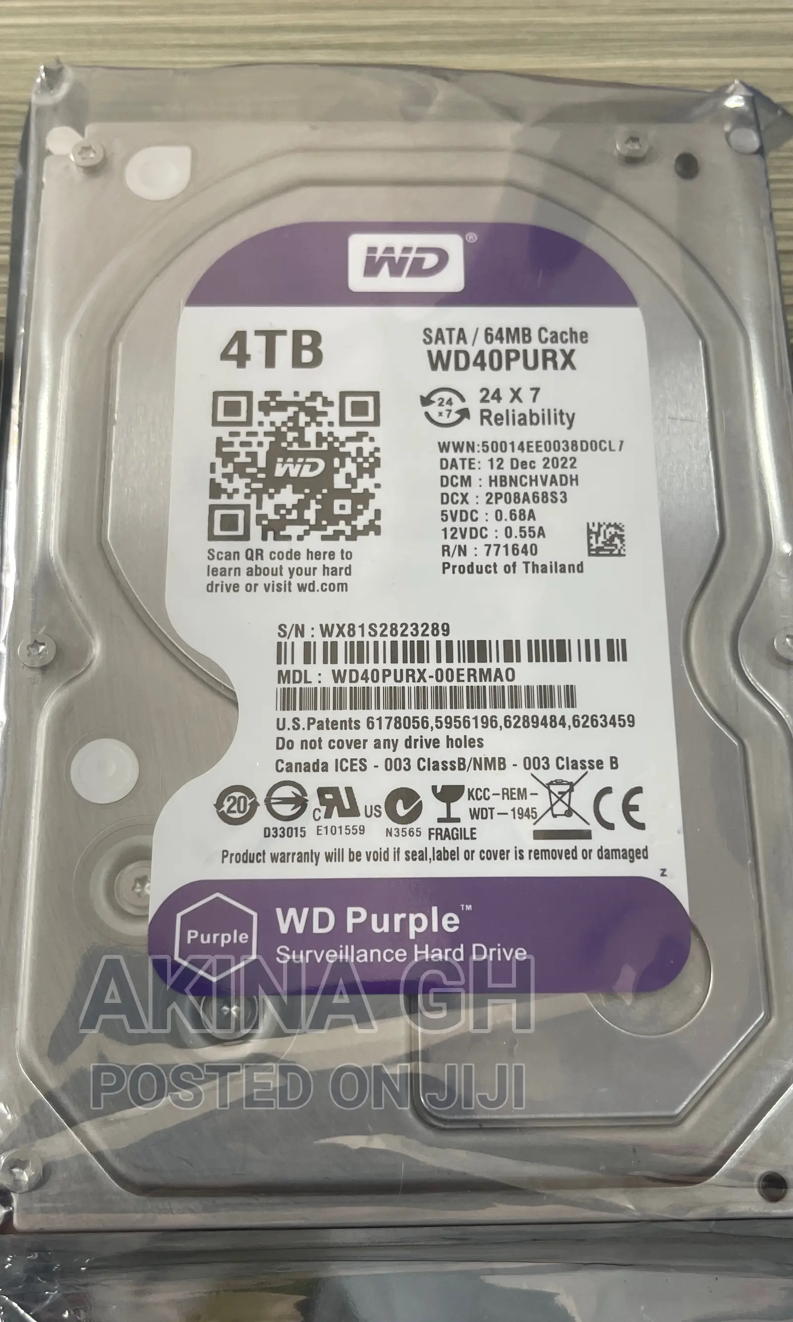 Wd 4tb Surveillance HDD
