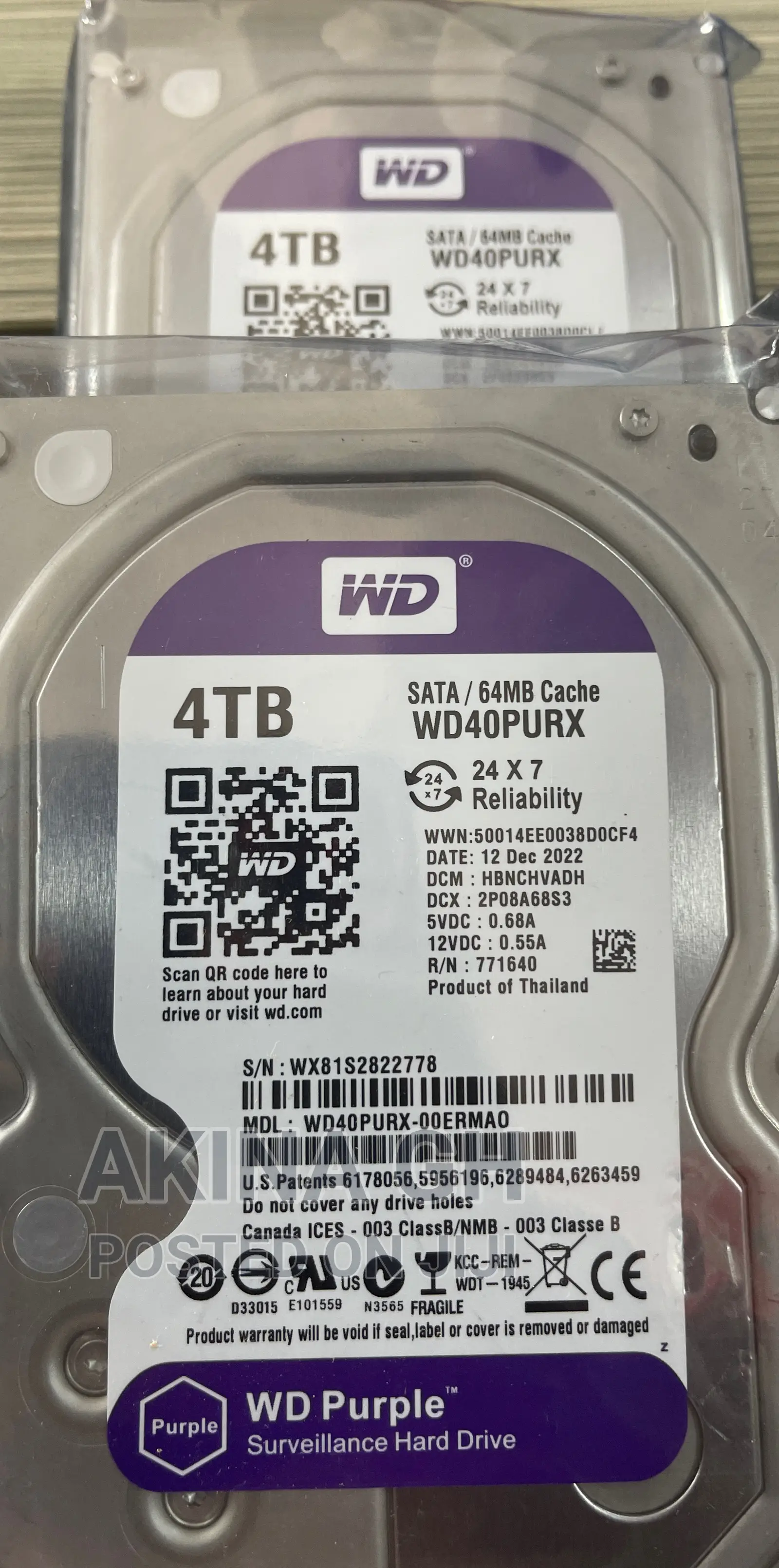 Wd 4tb Surveillance HDD